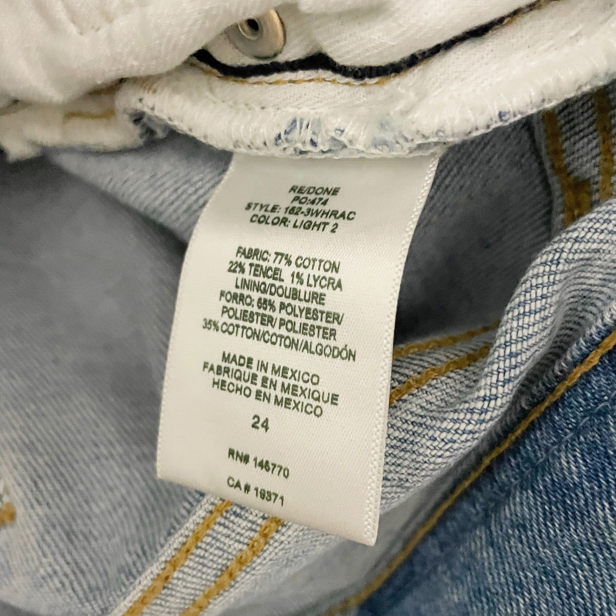 RE/DONE Re/Done Women's 90's High Rise Cotton Size 24" / US 00 / IT 34 - 3 Thumbnail