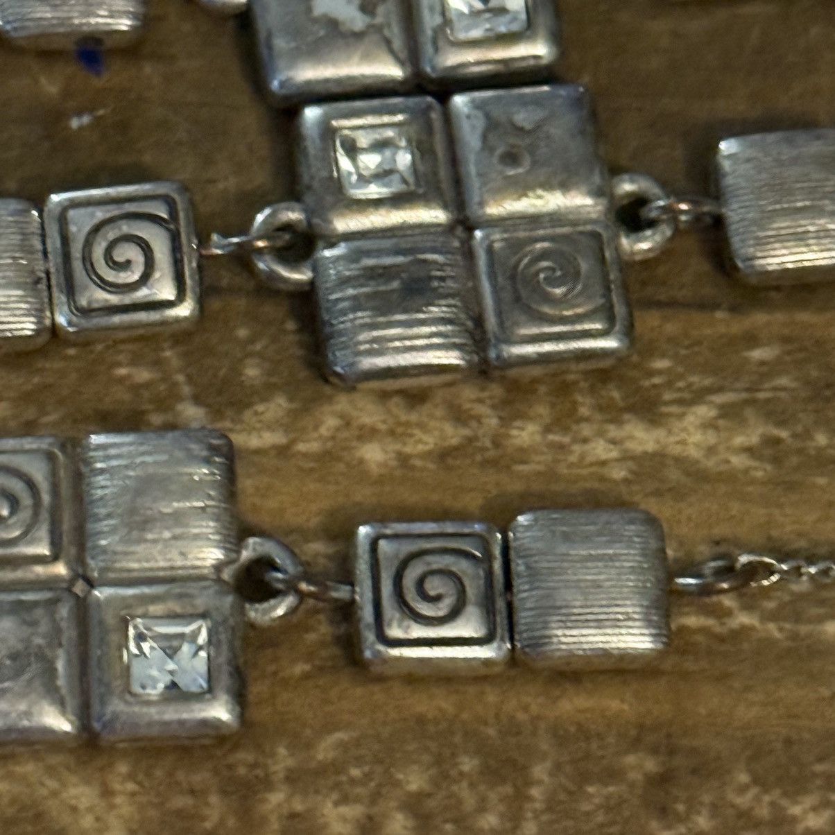 Brighton Brighton Ravenna long silver tone station tile necklace Size ONE SIZE - 4 Thumbnail