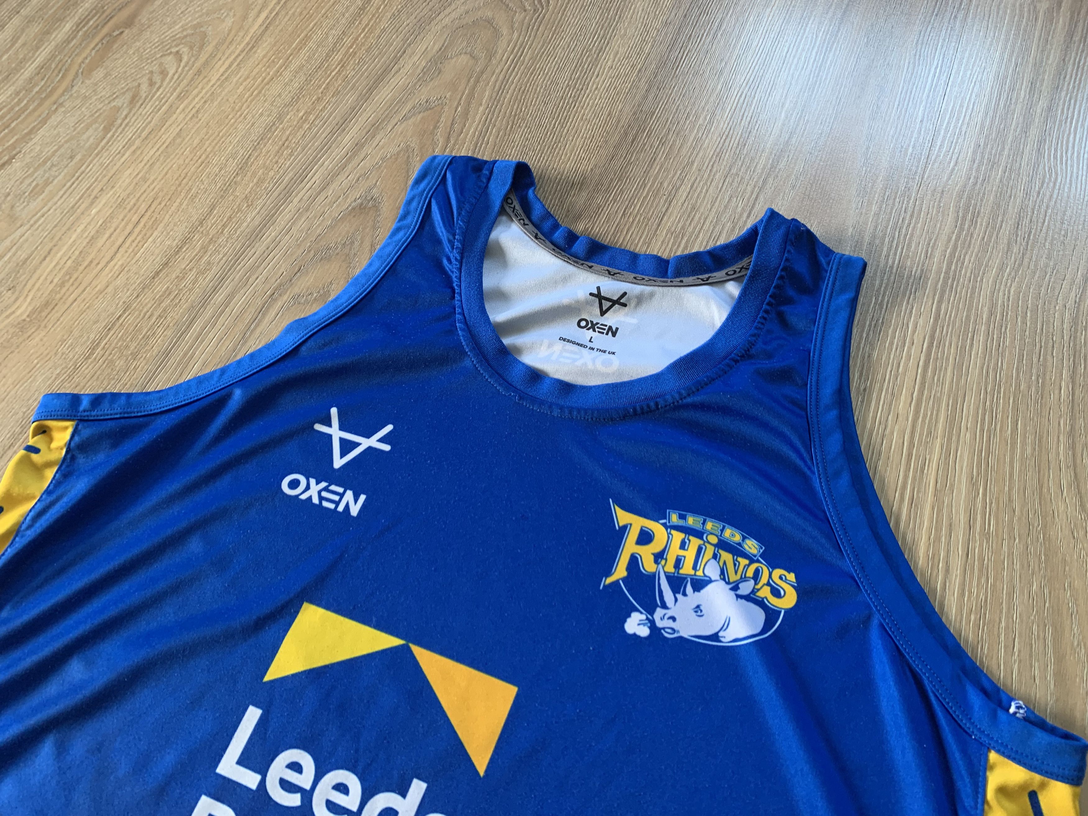 Vintage Oxen Leeds Rhinos Training Sleeveless T Size US L / EU 52-54 / 3 - 4 Thumbnail