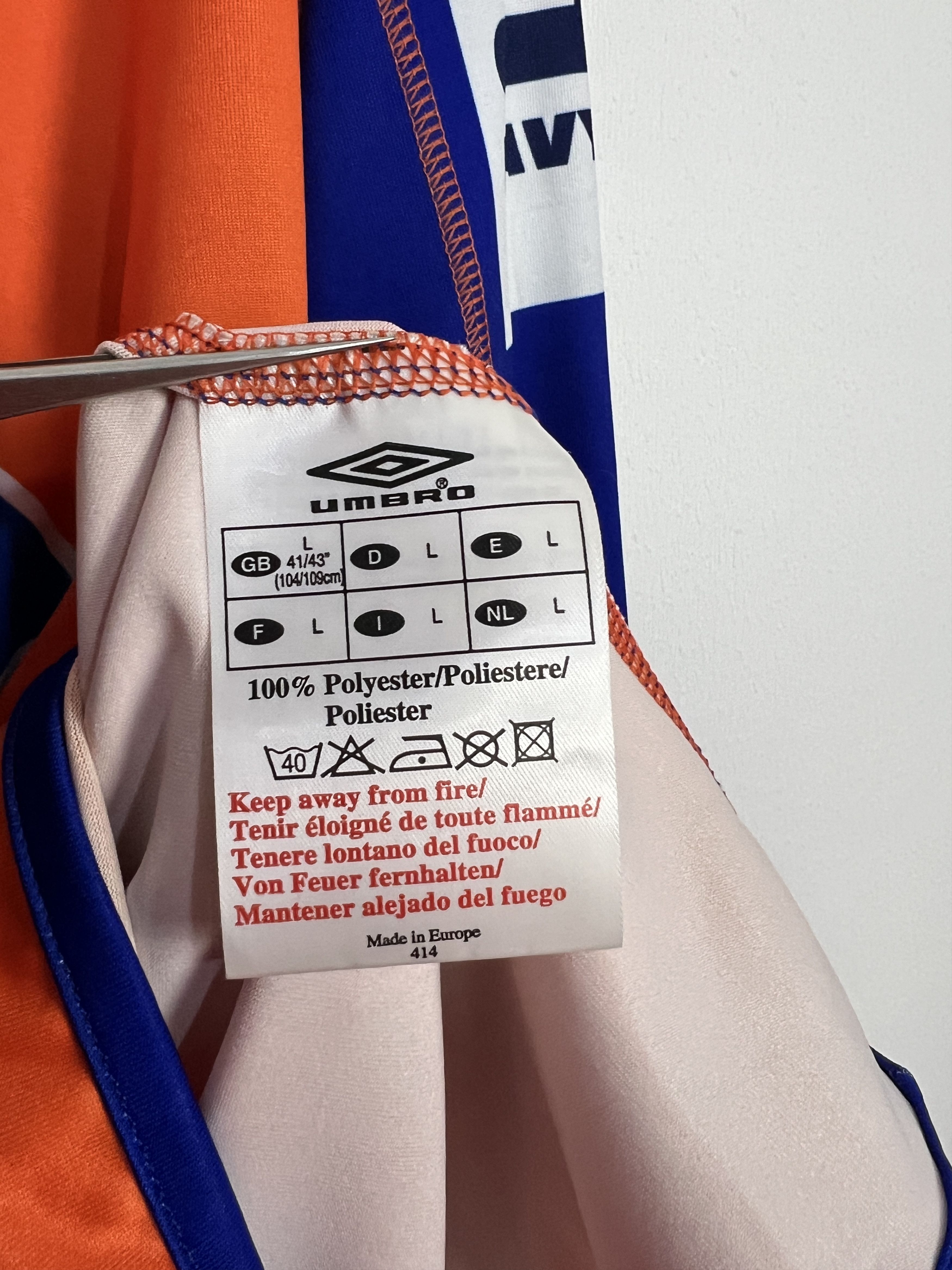 Umbro Aalesunds FK football shirt 2007 Soccer Long Sleeve Jersey Size US L / EU 52-54 / 3 - 7 Thumbnail