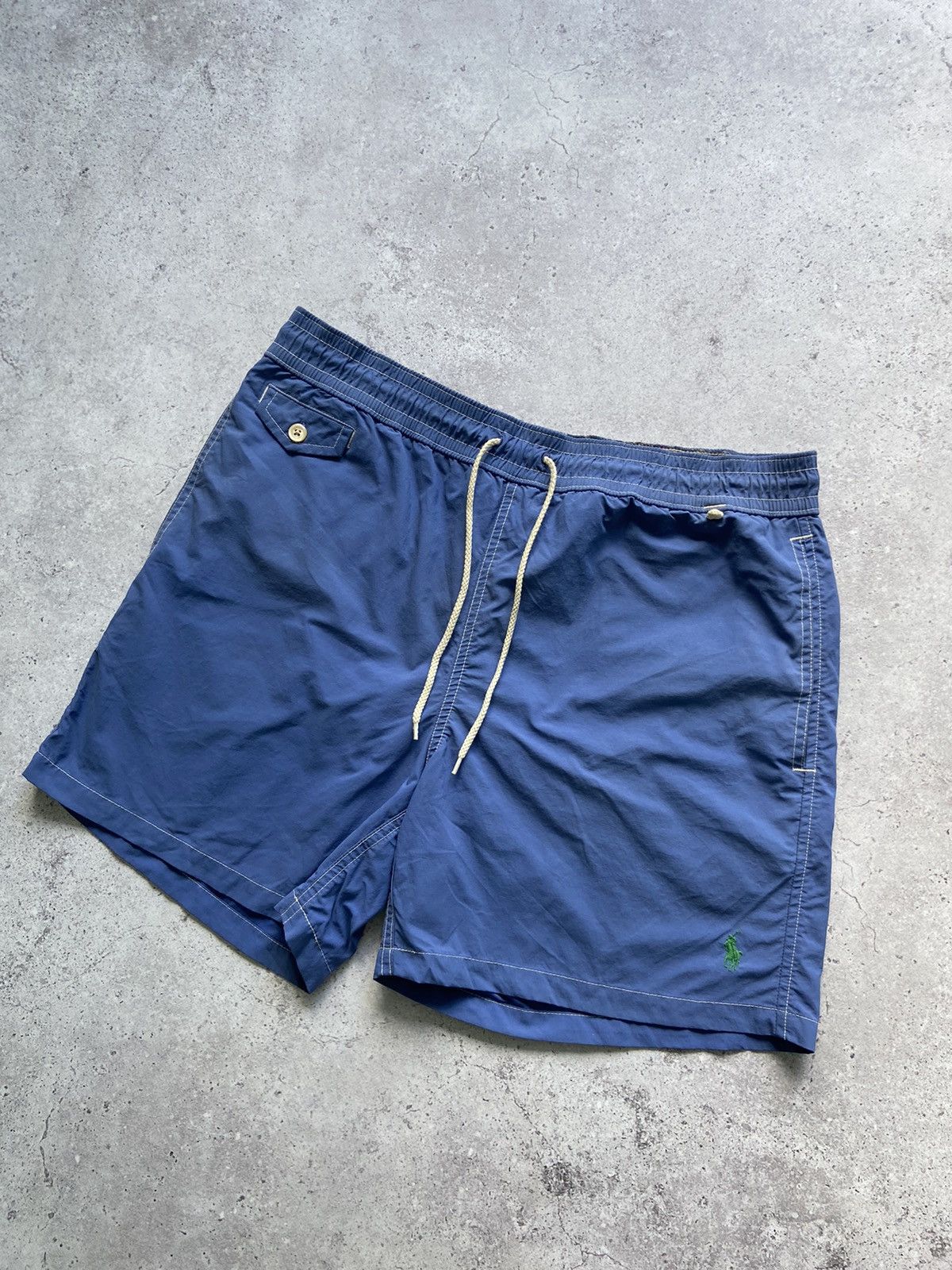 Polo Ralph Lauren Polo Ralph Lauren Pony Logo Blue Swim Shorts Size US 32 / EU 48 - 1 Thumbnail