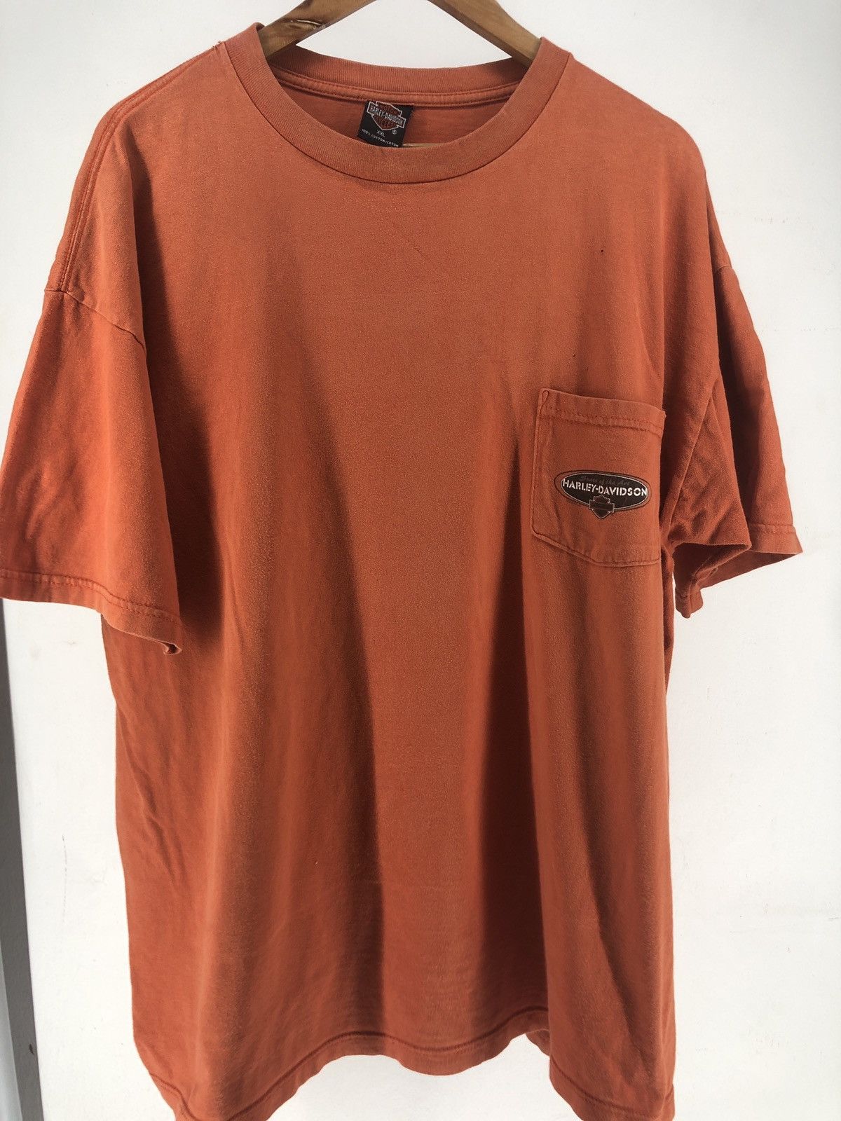 Harley Davidson × Vintage Vintage Pocket Tee Harley Davidson Alamo City Texas Shirt Size US XXL / EU 58 / 5 - 2 Thumbnail