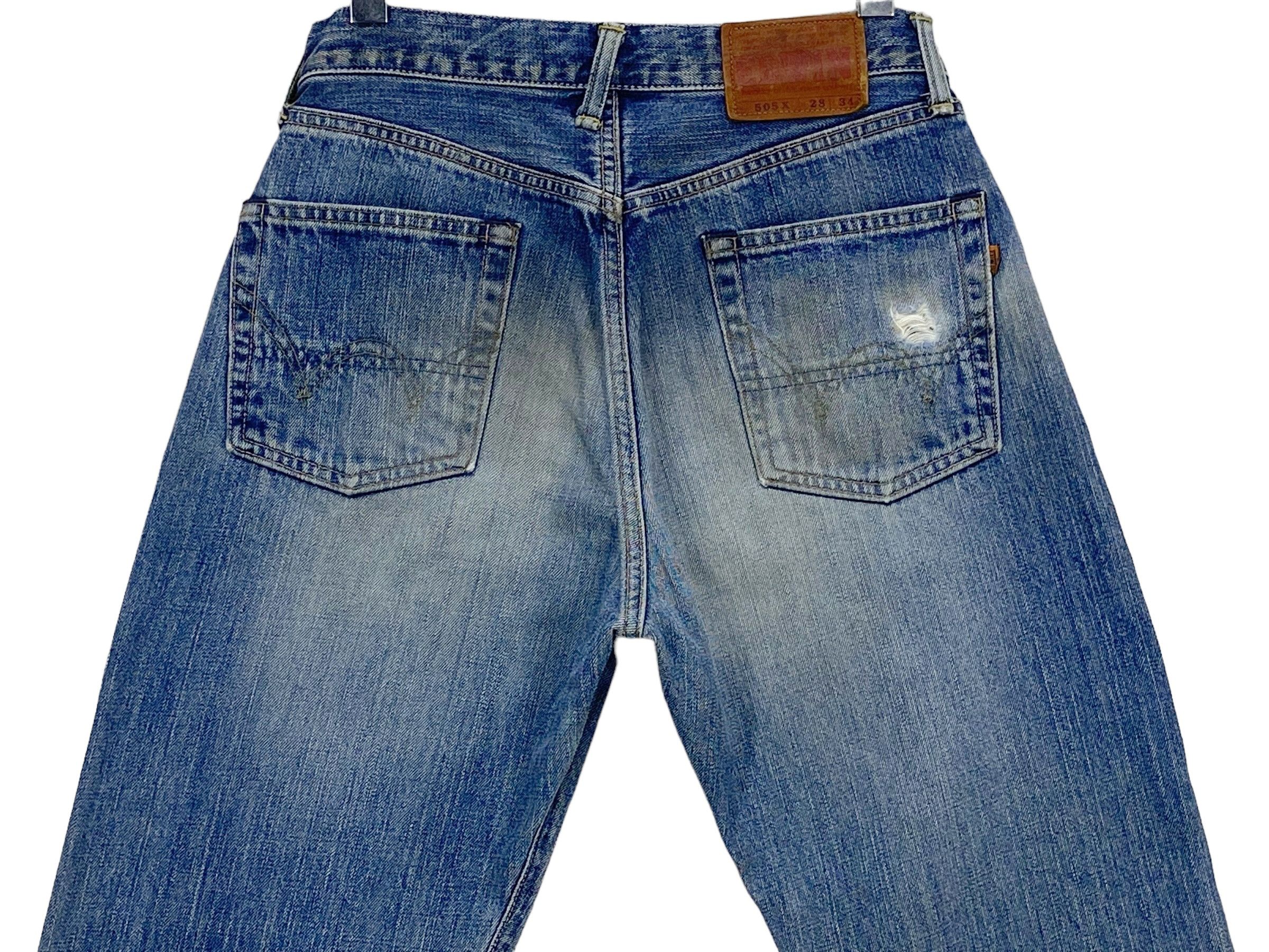 Edwin × Vintage Edwin Selvedge Denim Japanese Distressed Pants Japan Made Size US 29 - 6 Thumbnail