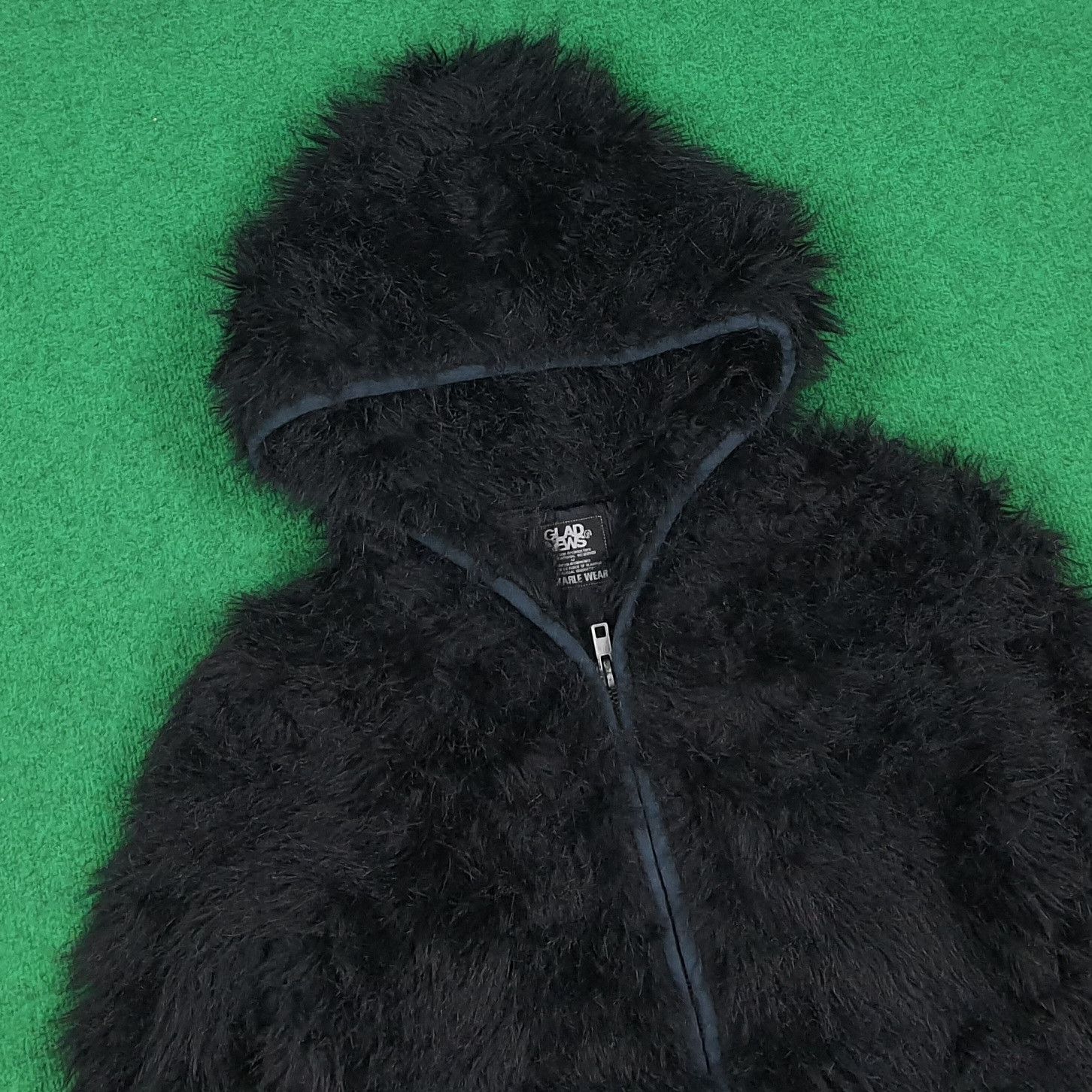 Vintage Vintage Japan Shaggy Fauz Fur Hoodie Jacket C306N5 Size US S / EU 44-46 / 1 - 2 Thumbnail