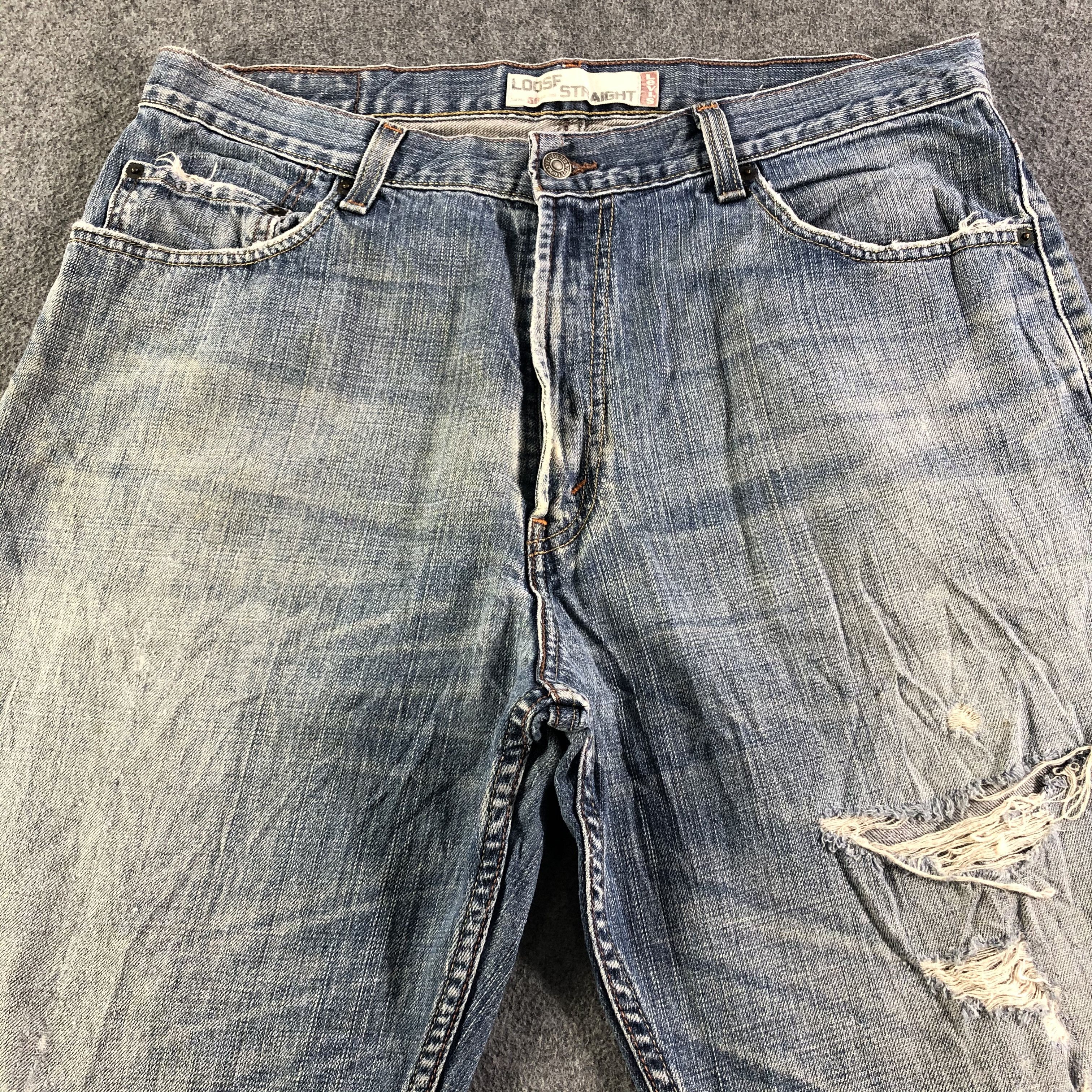 Levi's Vintage Blue Wash Levis 569 Jeans-J3144 Size US 38 / EU 54 - 3 Thumbnail