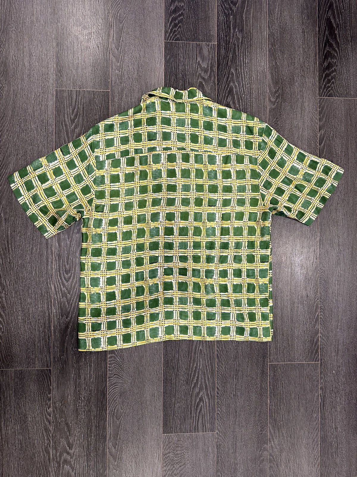 Marni MARNI SHORT SLEEVE SHIRT SILK GREEN SIZE 50 Size US M / EU 48-50 / 2 - 7 Thumbnail