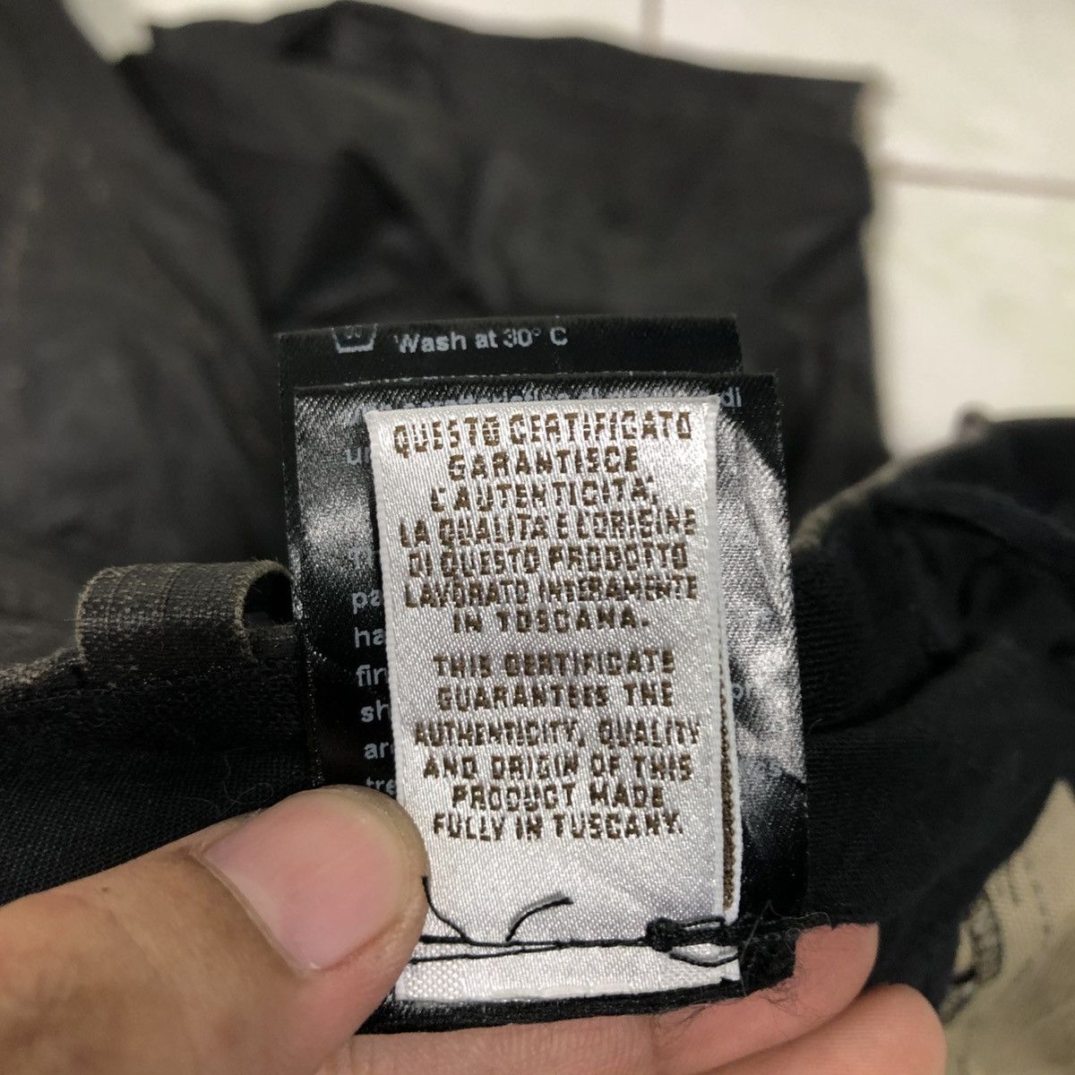 Japanese Brand Masnada Made in Italy Wax Biker Pants Parachute Bondage Size US 32 / EU 48 - 22 Thumbnail