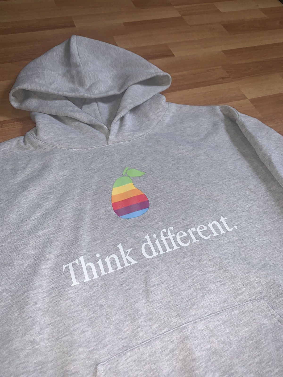 Vintage Grey “Think Different” Hoodie Size US L / EU 52-54 / 3 - 3 Thumbnail