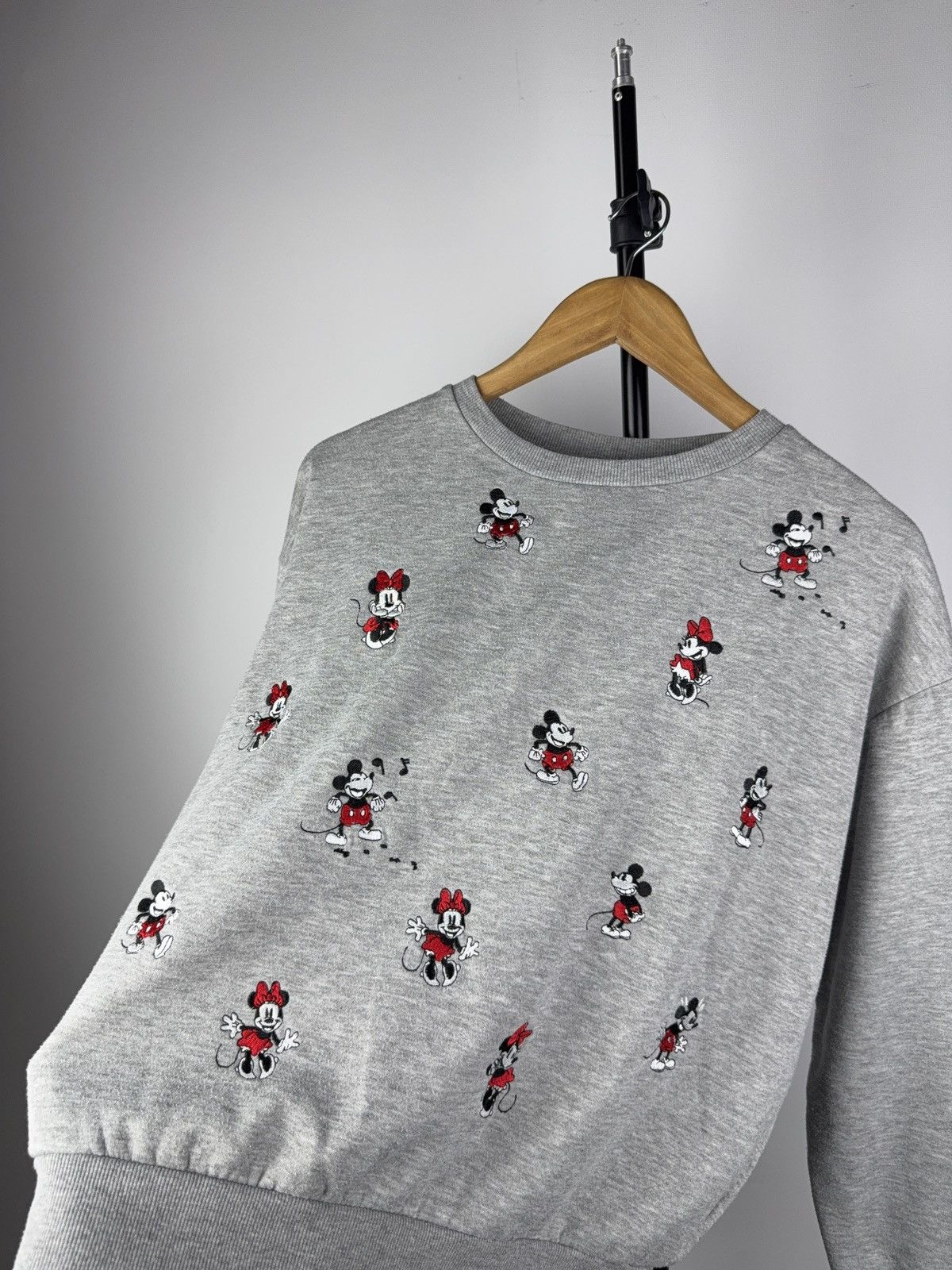 Mickey Mouse Vintage 00s Disney Multi Logo Micky / Mini Mouse Sweatshirt Size M / US 6-8 / IT 42-44 - 2 Thumbnail