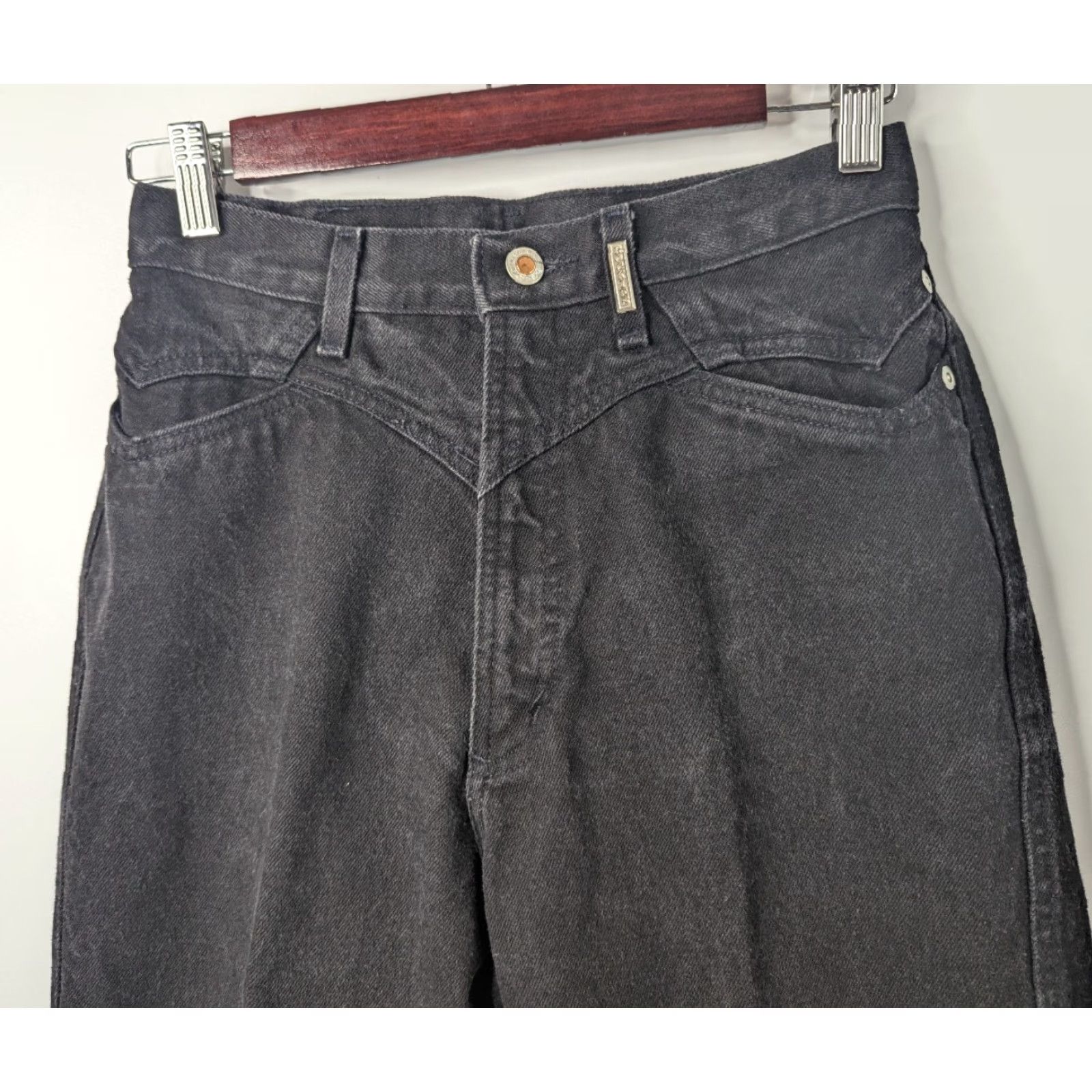 Vintage VINTAGE Rockies Jeans Womens 28/7 Black High Rise Straight Denim Jeans Women 28/7 Black Vintage Rocky… Size 28" / US 6 / IT 42 - 3 Thumbnail