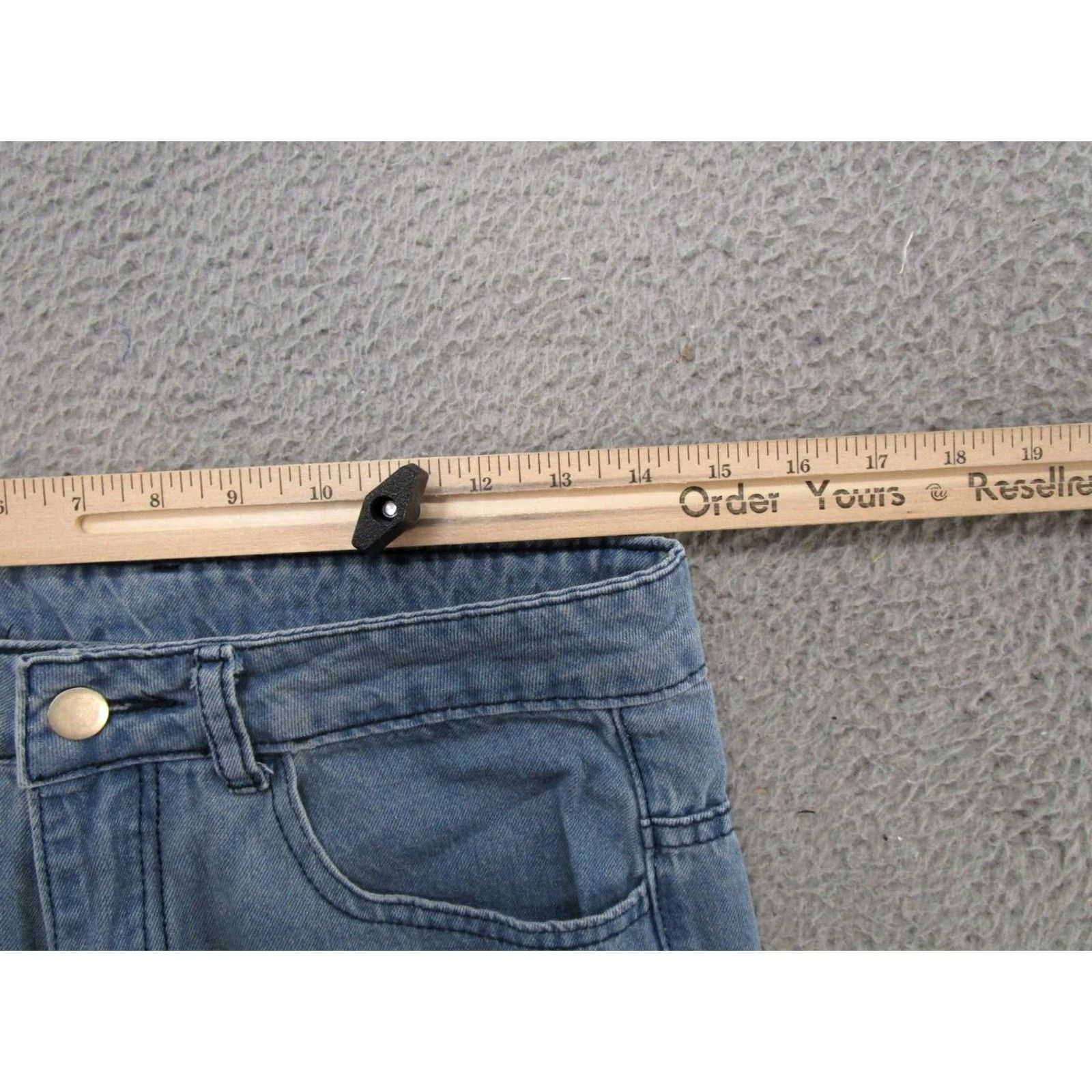 Vintage Elfric Eden Women's Wide-Leg Cargo Jeans Skater Grunge Size 26 Blue Size 26" / US 2 / IT 38 - 5 Thumbnail