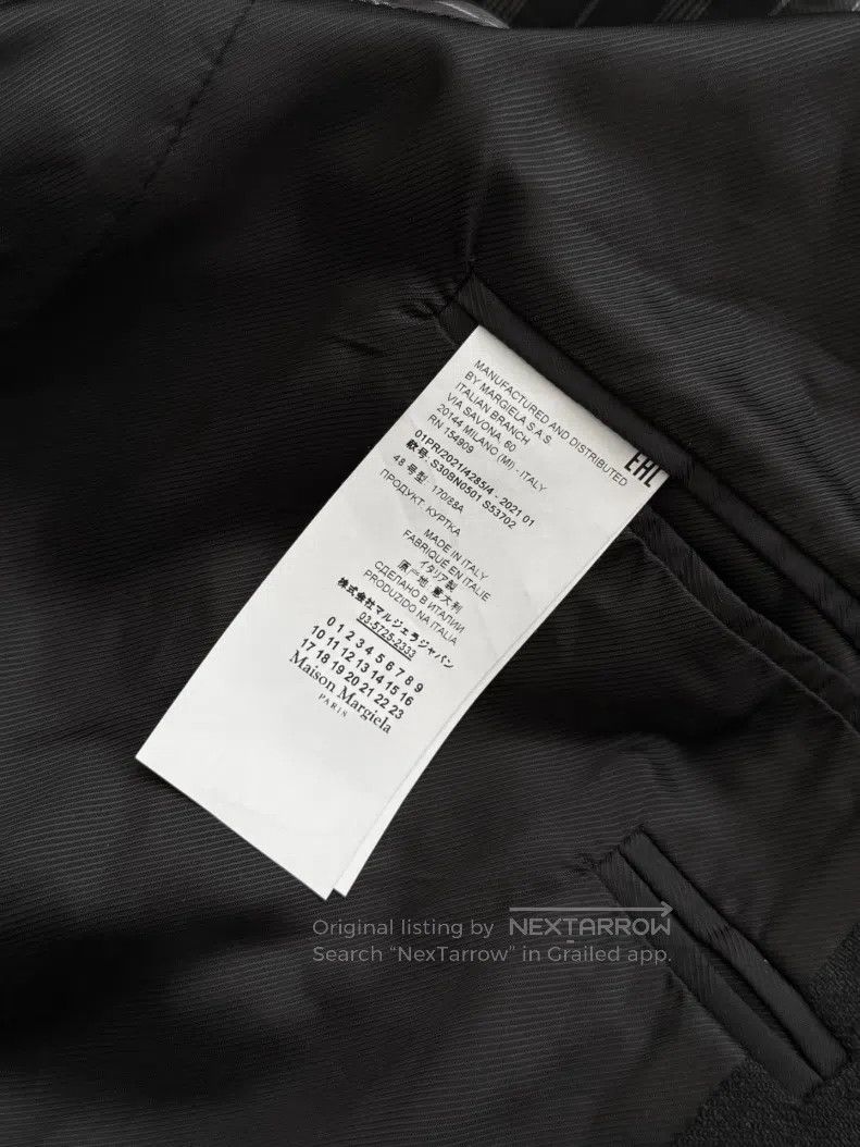 Maison Margiela Maison Margiela White-marked line suit Size US M / EU 48-50 / 2 - 7 Thumbnail