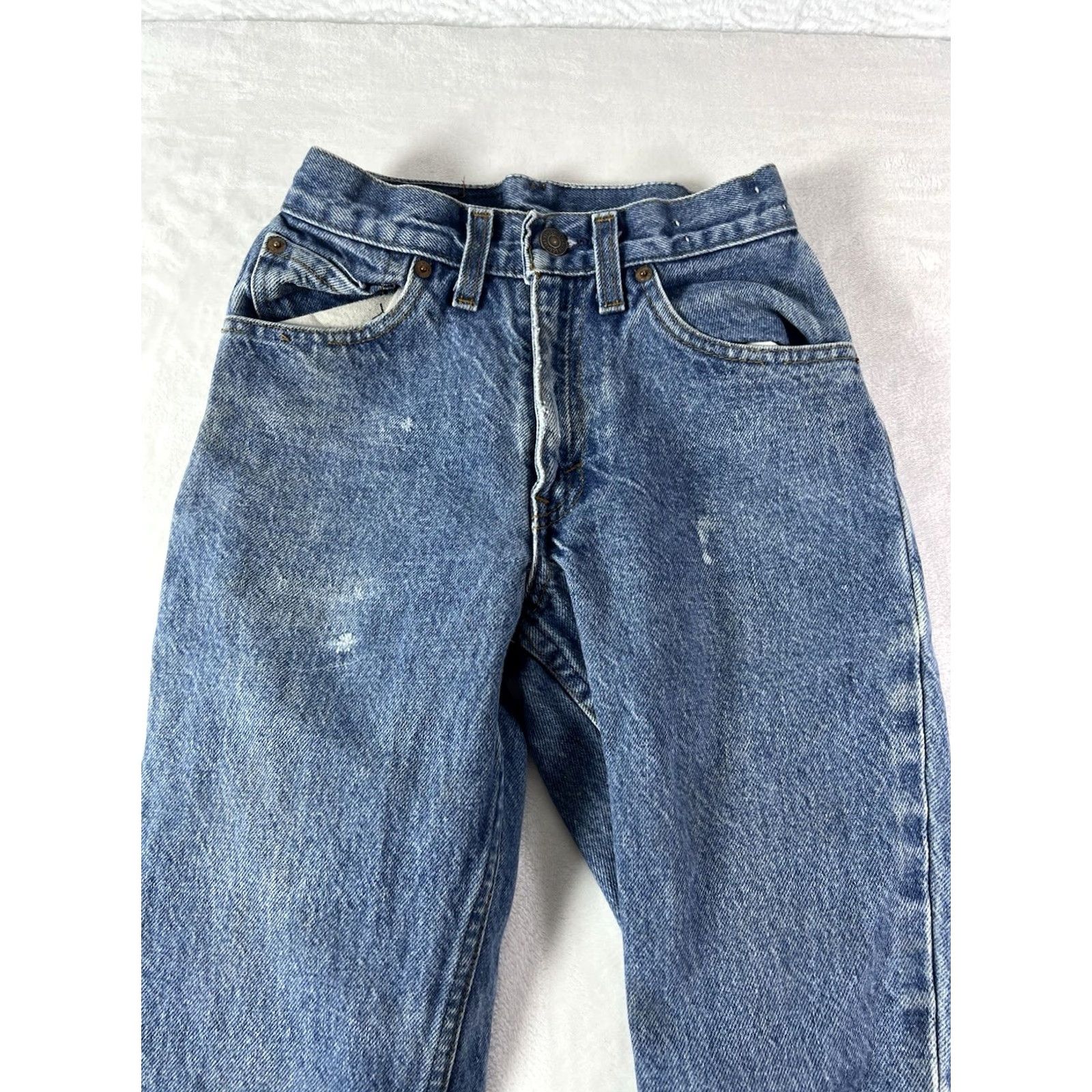 Levi's VINTAGE Levi's Jeans 502 24x31 Medium Wash Denim 5-Pocket Button Zipper Logo 90s Womens Jeans Size 42" / US 20 - 2 Thumbnail