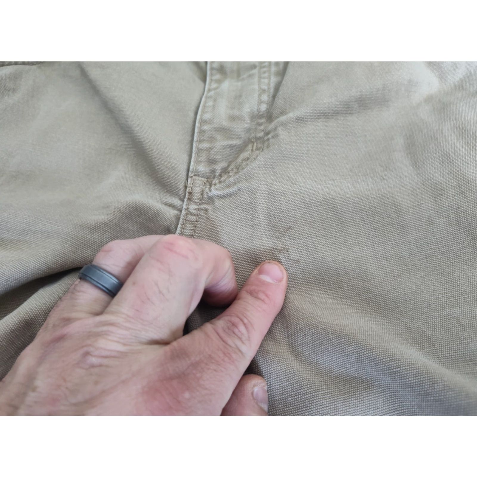Carhartt VINTAGE Carhartt FR Relaxed Fit Canvas Carpenter Womens Workwear Pants Khaki Straight 18 Size 40" / US 18 - 6 Thumbnail