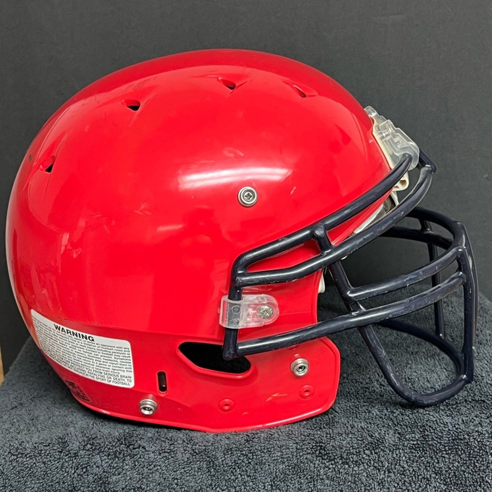Schott Schutt DNA Pro Plus Football Helmet Red Black Face Guard Size ONE SIZE - 2 Thumbnail