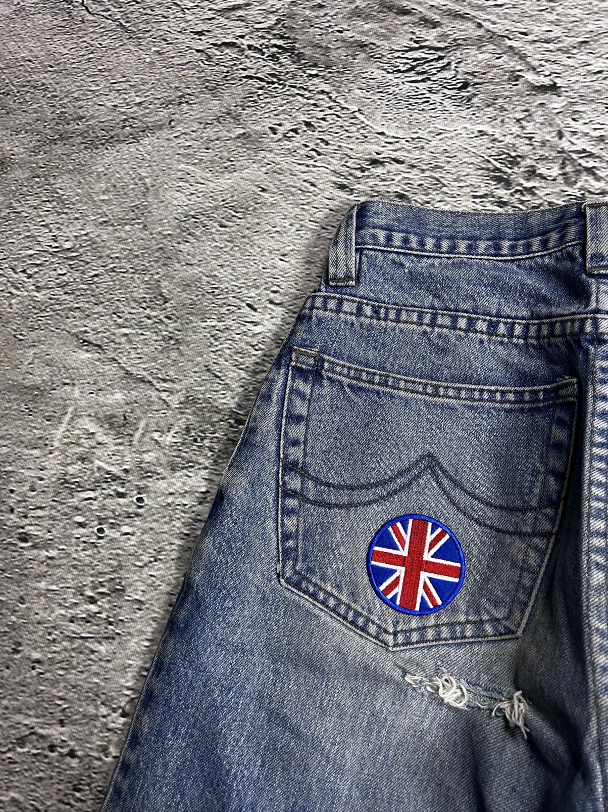 Gio-Goi × Vintage Crazy Y2K jeans patchwork sex machine UK rock Gio Goi Size US 30 / EU 46 - 9 Thumbnail
