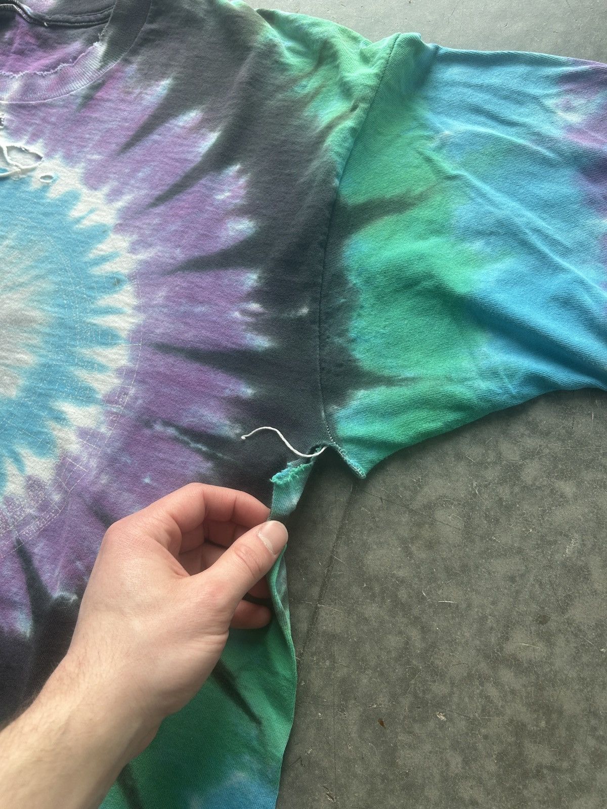 Band Tees × Vintage Vintage 90s Grateful Dead Graphic Tee Thrashed Size US XL / EU 56 / 4 - 8 Thumbnail