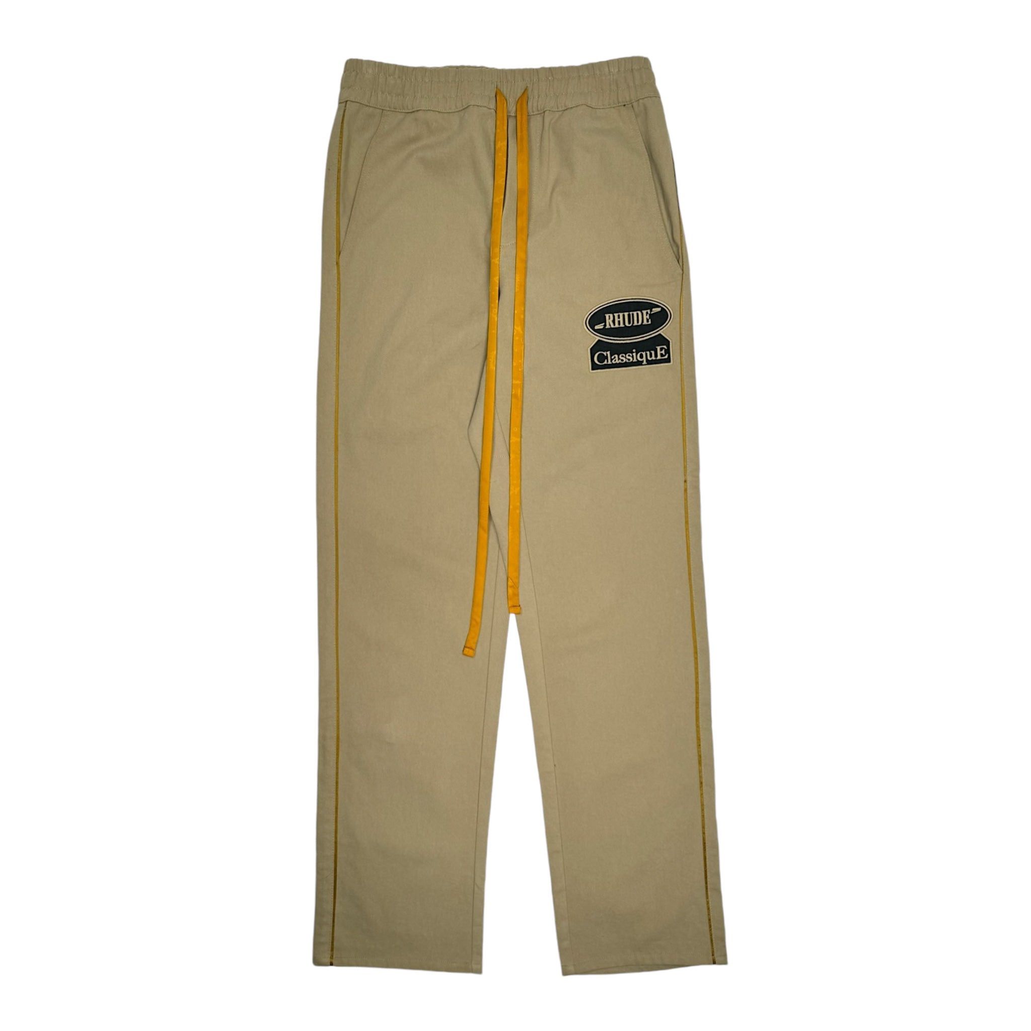 Rhude Classique Chino Track Pants Khaki Size US 33 - 1 Thumbnail