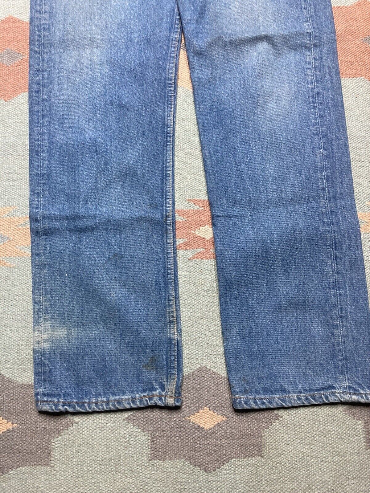 Levi's × Vintage Vtg Levi’s 501 jeans button fly straight leg USA faded 32x33 Size US 32 / EU 48 - 7 Thumbnail