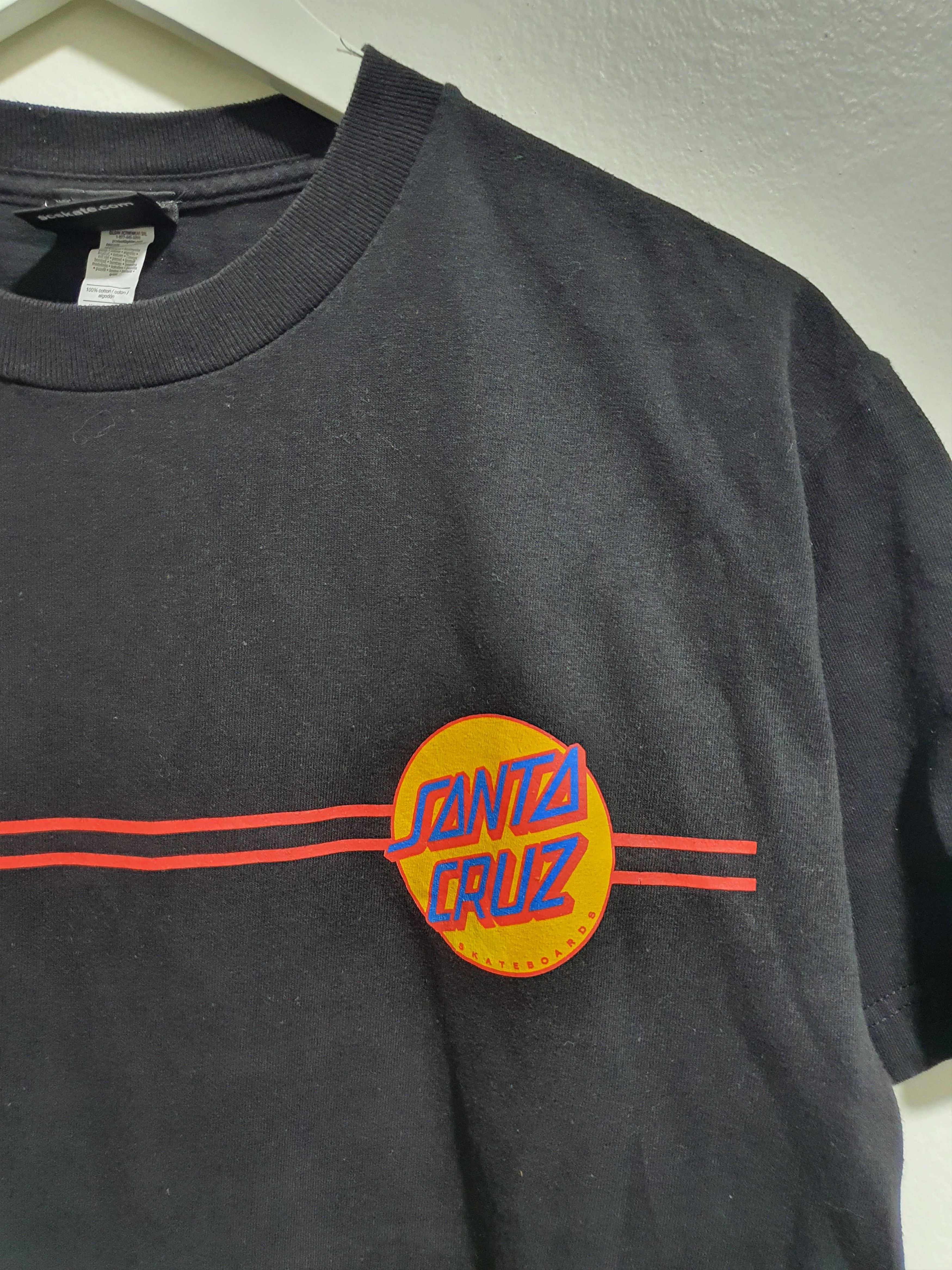 Santa Cruz Skateboards SANTA CRUZ 20”/28” BLACK T-SHIRT Size US M / EU 48-50 / 2 - 3 Thumbnail