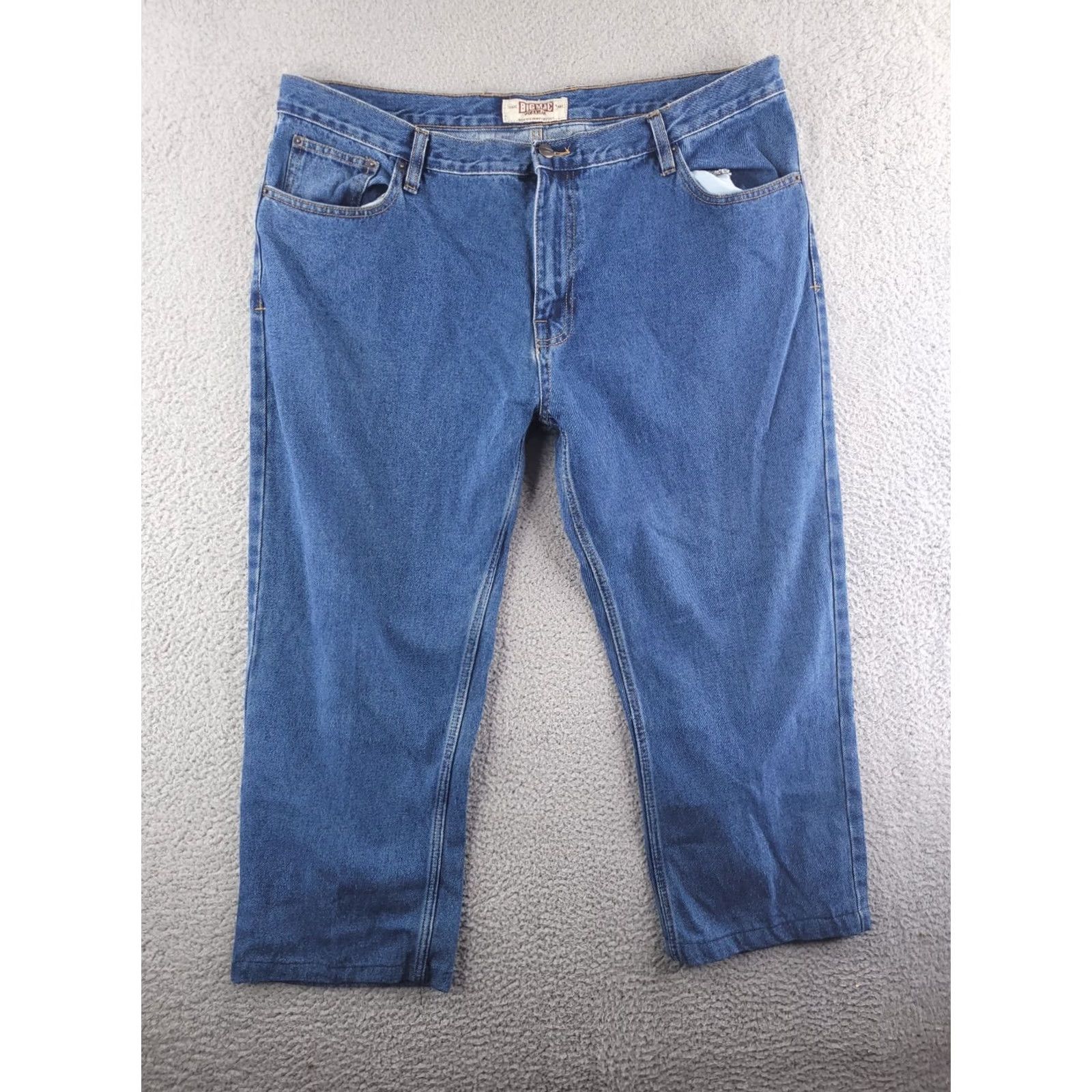 Vintage Big Mac Jeans Mens 40x25 Blue Denim Cropped Cropped Workwear Crop Denim Jeans 40 Mens Blue Size US 40 / EU 56 - 2 Thumbnail