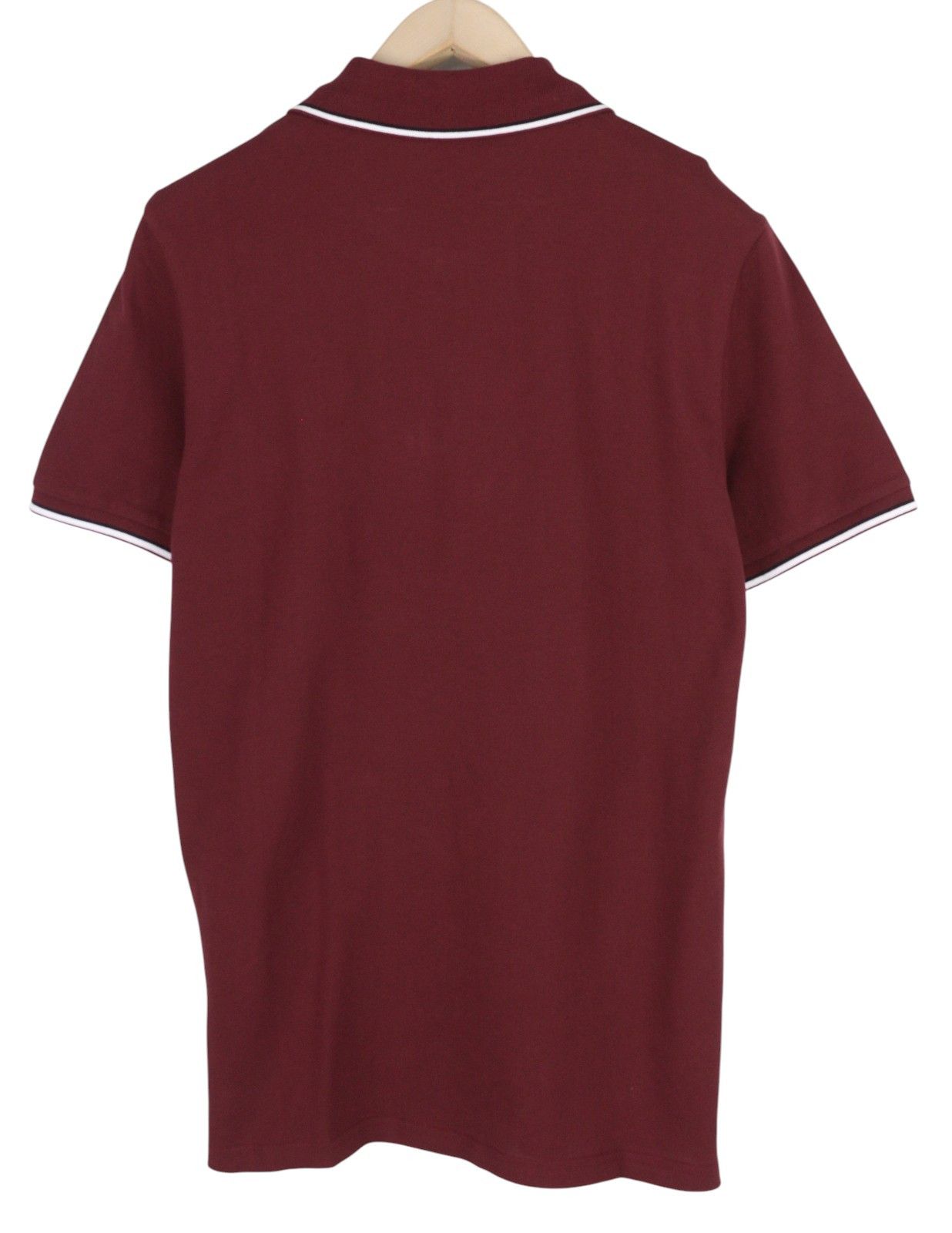 Diesel T-SMITH-D M Burgundy Polo Neck Logo T-Shirt 41157 Size US M / EU 48-50 / 2 - 2 Thumbnail