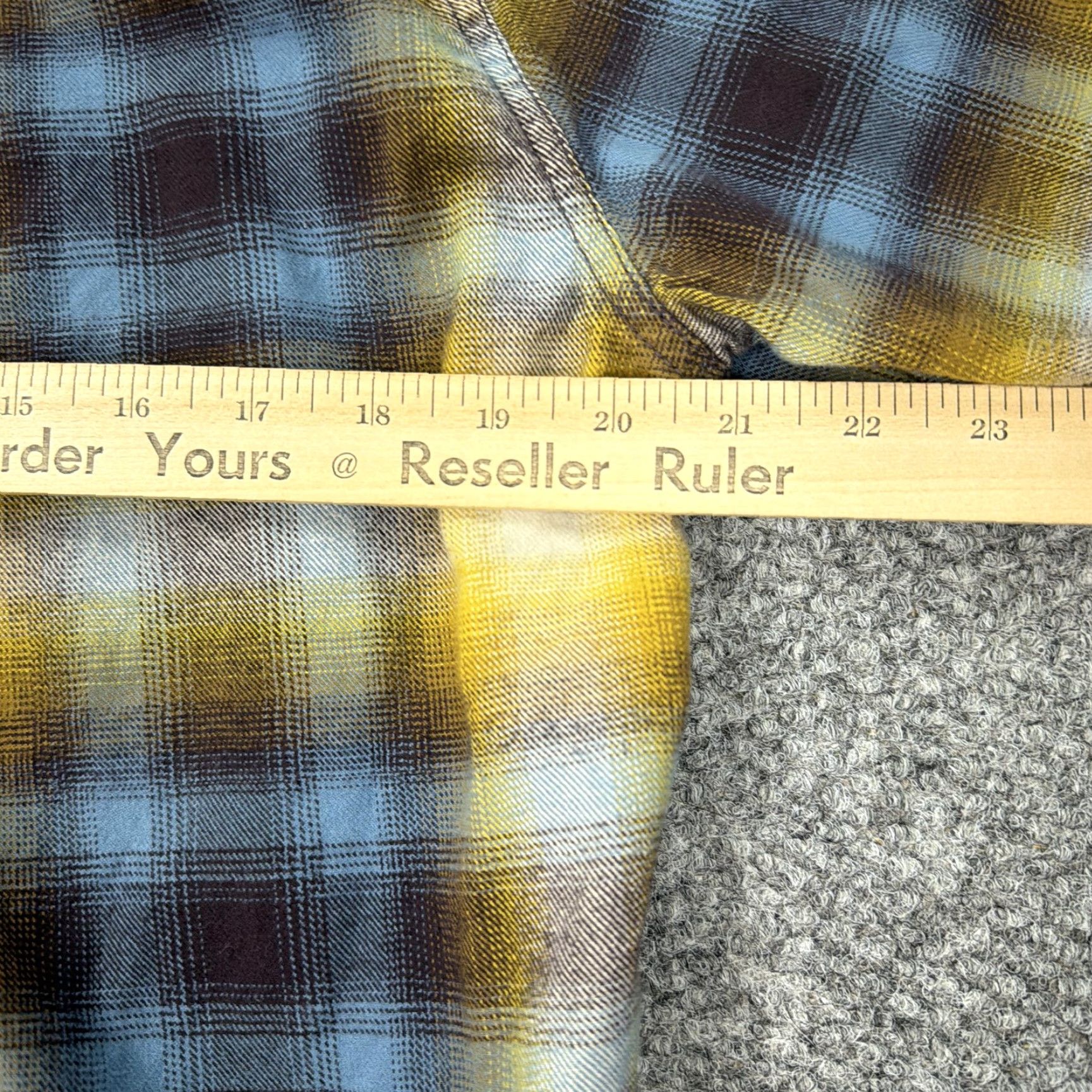 Eddie Bauer Eddie Bauer Shirt Mens Medium Yellow Blue Plaid Flannel Button-Down Classic Fit Size US M / EU 48-50 / 2 - 8 Thumbnail