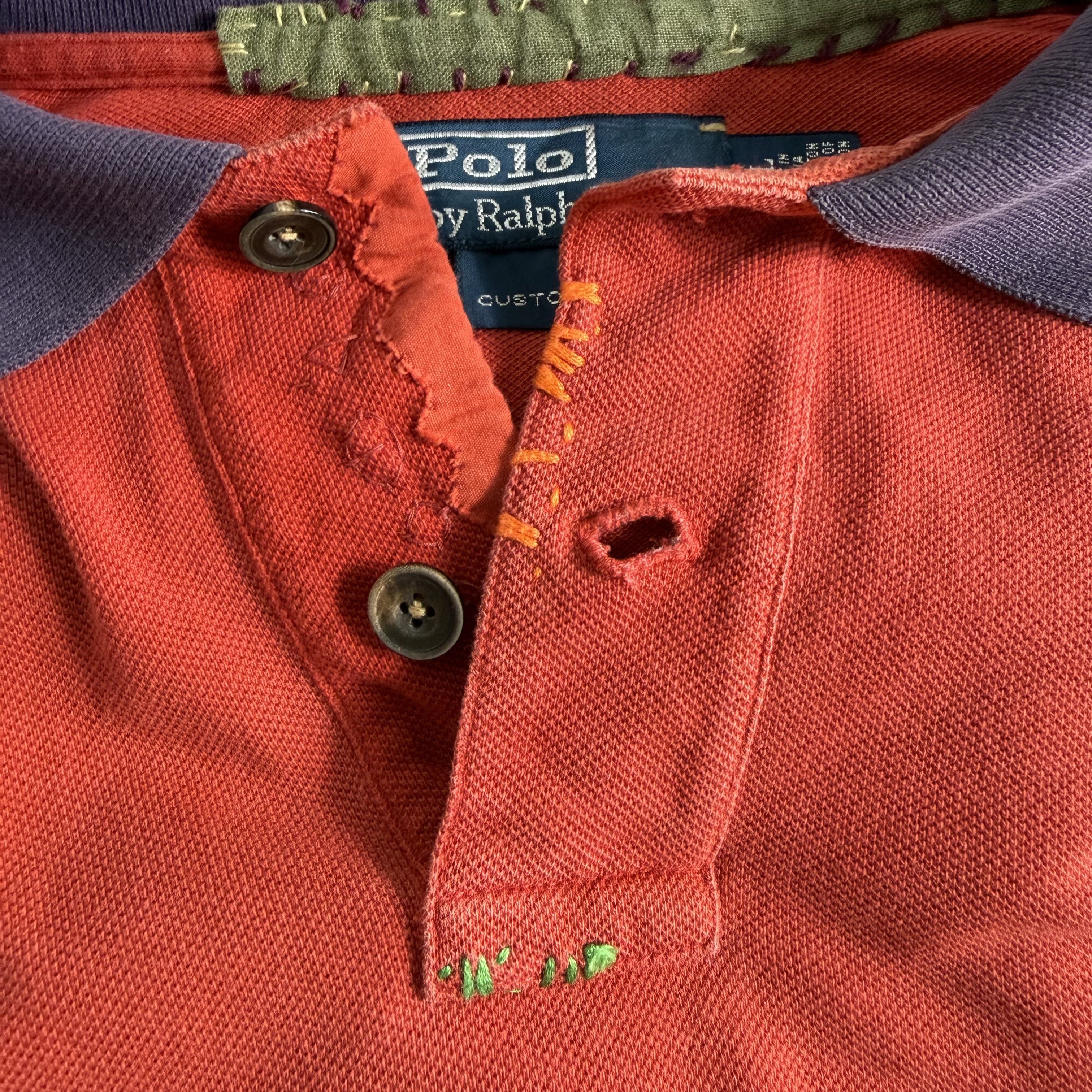 Polo Ralph Lauren 🔥RARE🔥Vtg Polo Ralph Lauren Custom Fit Edition Polo Shirt Size US XL / EU 56 / 4 - 3 Thumbnail