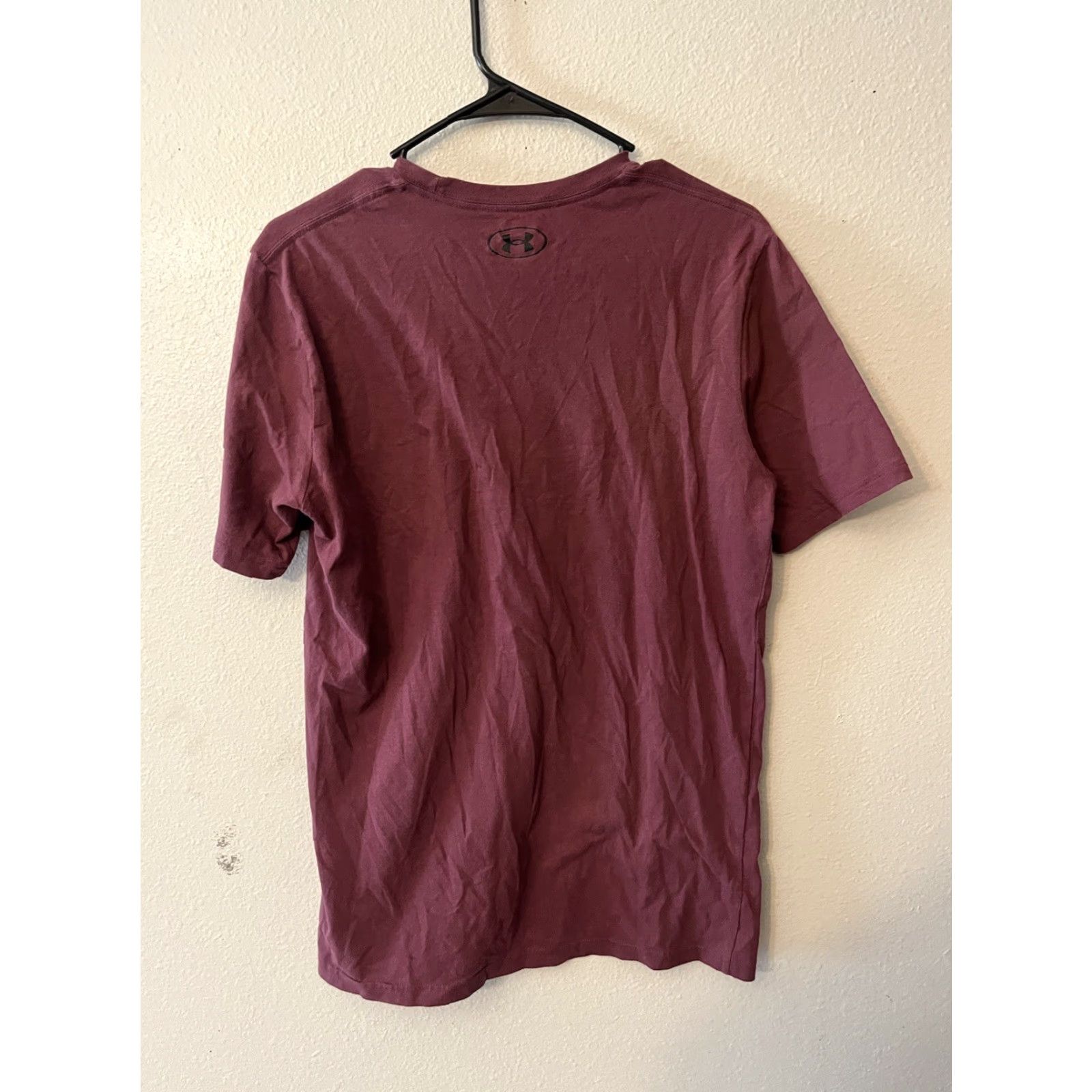 Under Armour Under Armour T-Shirt Men Short Sleeve Crew Neck Graphic Maroon M Cotton Logo Sports 2010s Mens Size US M / EU 48-50 / 2 - 3 Thumbnail