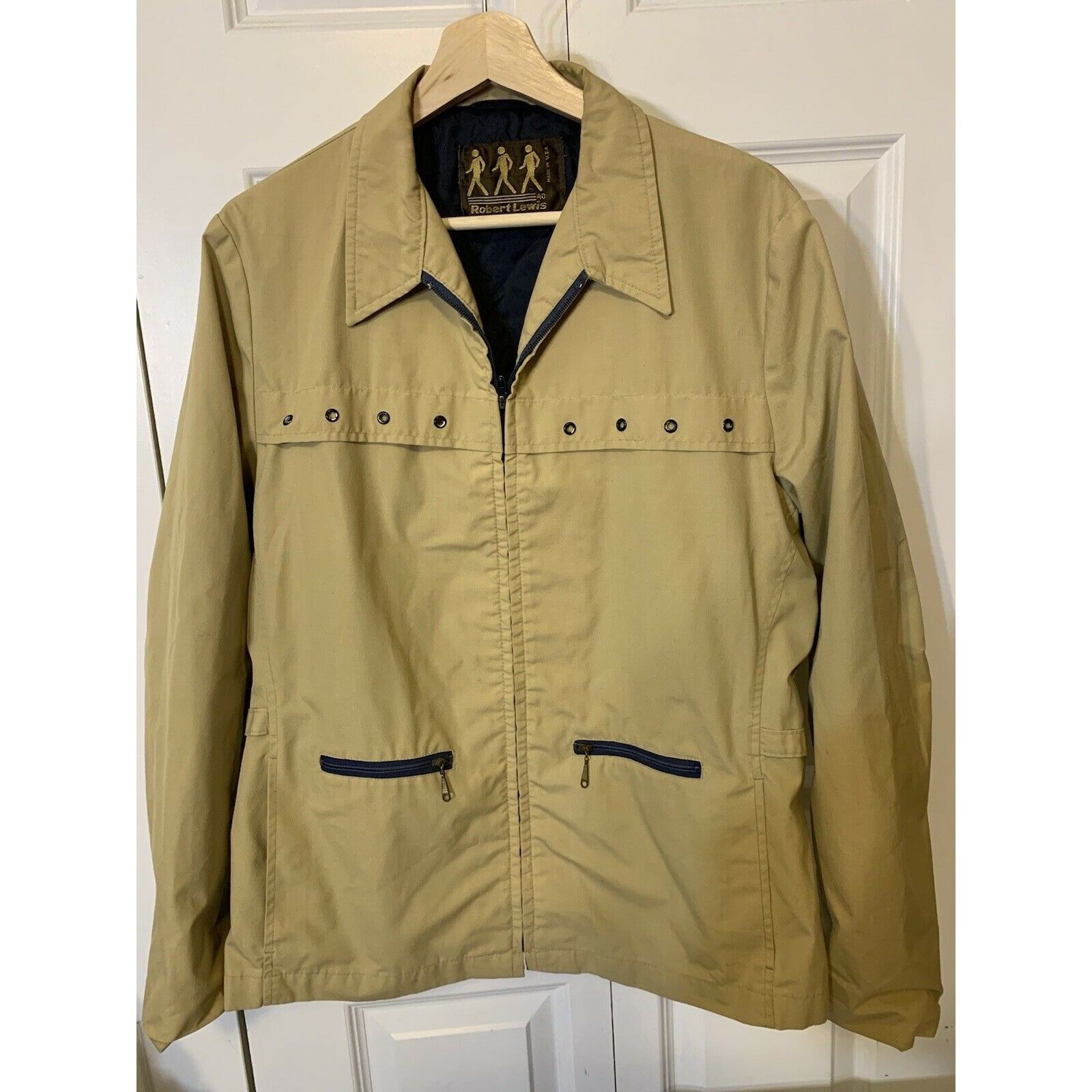 Other Vtg Robert Lewis Men’s Sz 40 Lined Vented Full Zip Front Jac Size US M / EU 48-50 / 2 - 3 Thumbnail