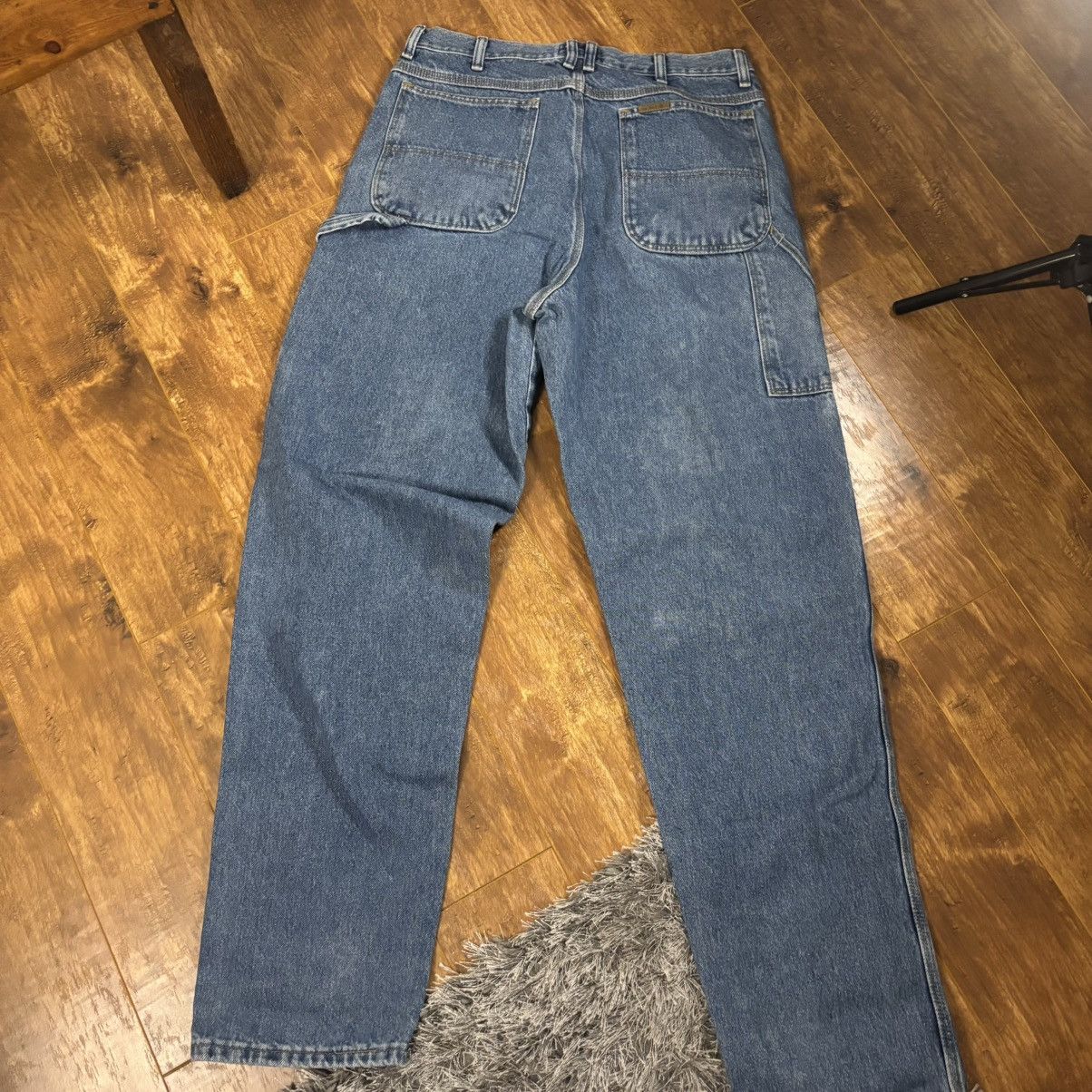 Jean × Vintage Vintage Schmidt Workwear Baggy Denim Jeans Size US 32 / EU 48 - 6 Thumbnail