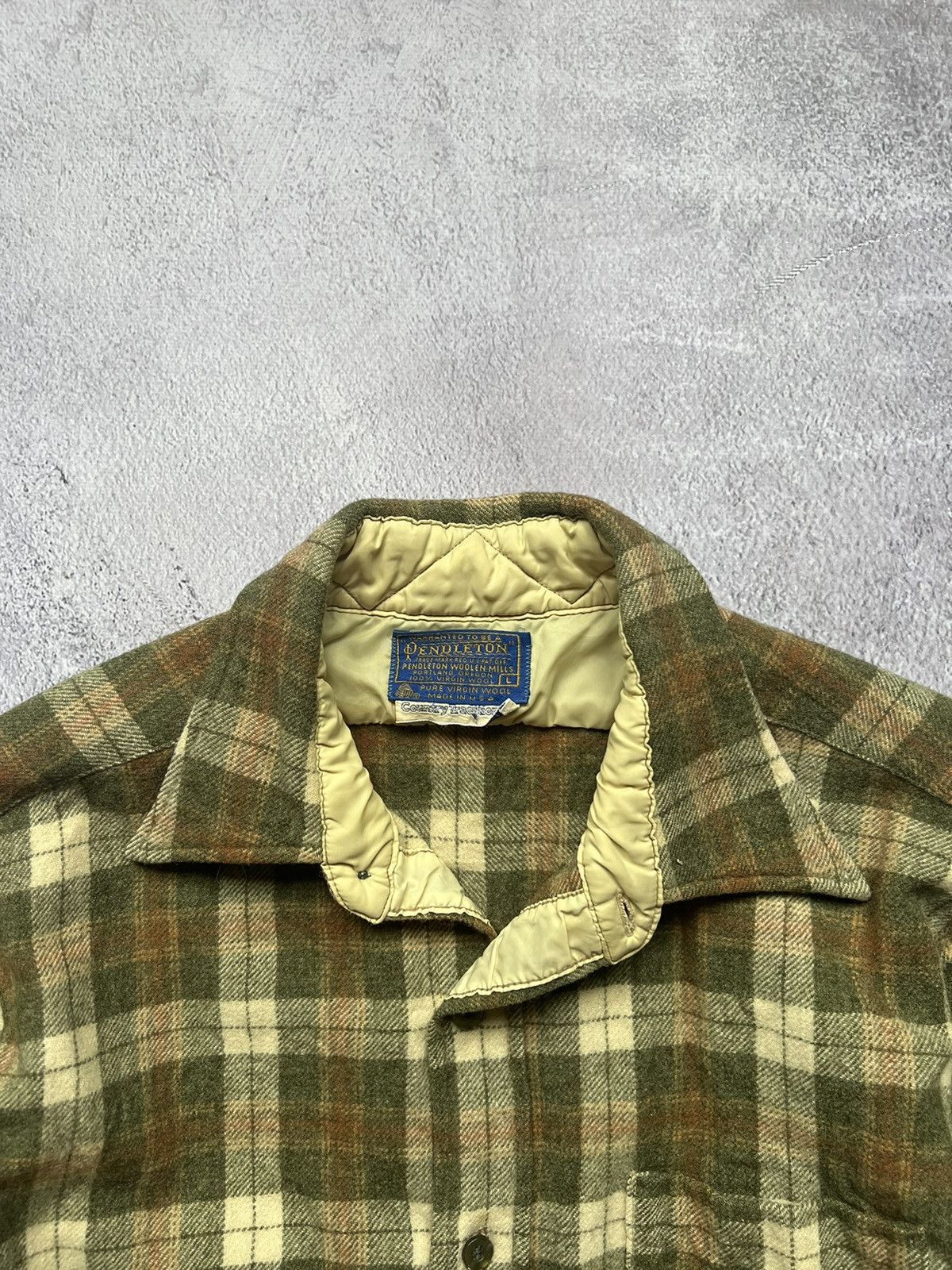 Pendleton × Vintage Vintage 80s 90s Pendleton Wool Over Shirt Size US S / EU 44-46 / 1 - 5 Thumbnail