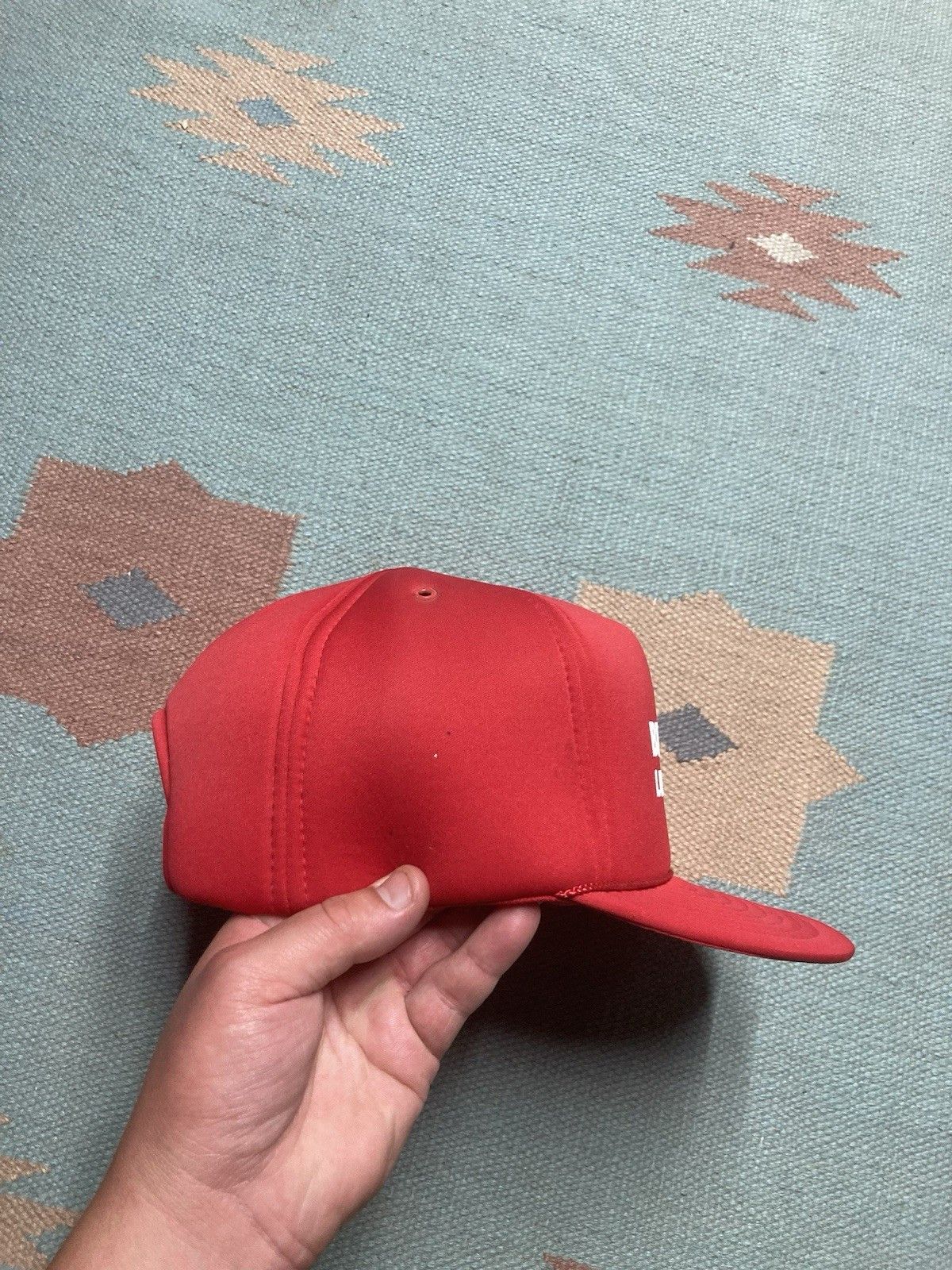 Vintage Vintage trucker hat Big L Lumberland Michigan crimson red Size ONE SIZE - 6 Thumbnail