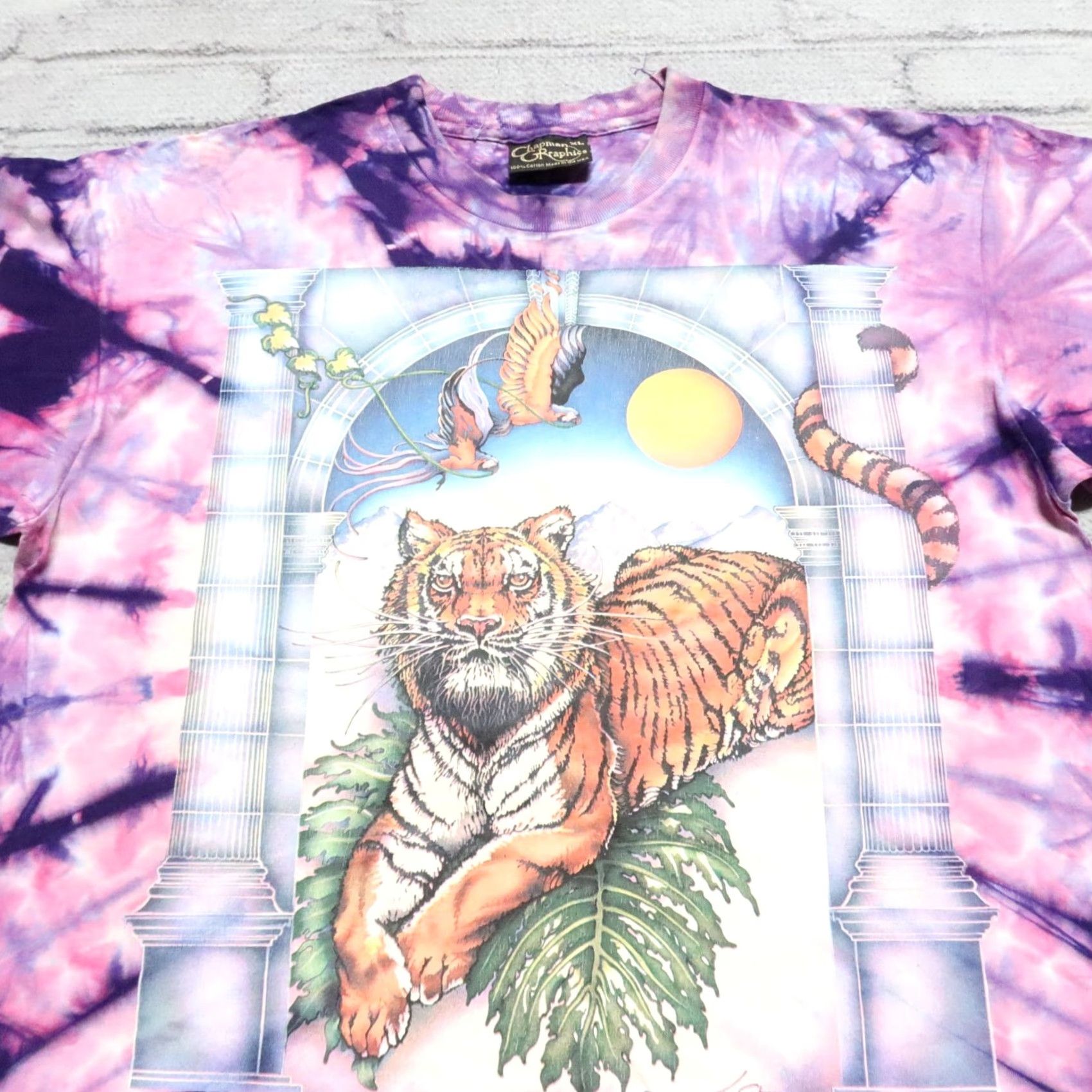 Puma Vintage Chapman Graphics Wildlife Shirt XL Tie Dye Mens Shirt Size US XL / EU 56 / 4 - 2 Thumbnail