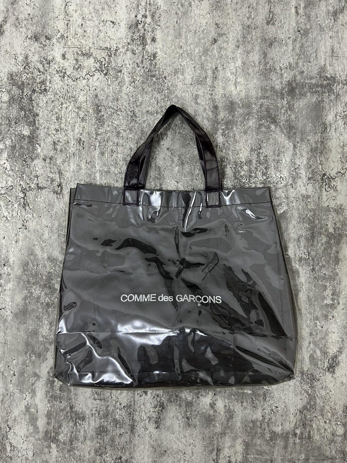 Comme des Garcons Comme des Garcons Black Comme des Garcons Homme 2010s Comme Des Garcons Black Clear Tote Bag Grailed