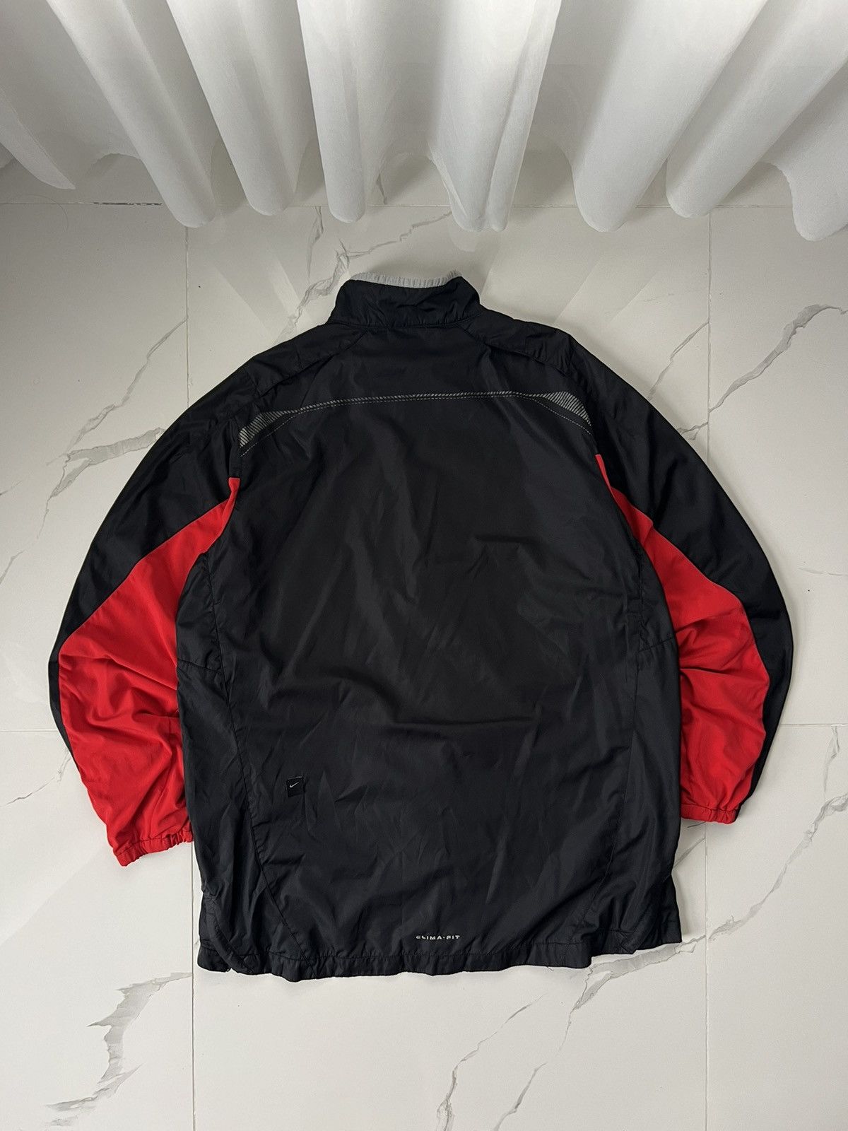 Nike × Vintage 90's NIKE CLIMAFIT RETRO RARE SWOOSH LOGO Y2K TRACK JACKET Size US XL / EU 56 / 4 - 2 Thumbnail