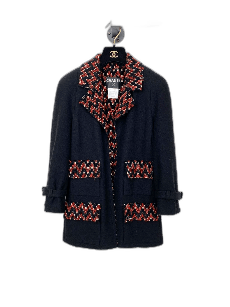 Chanel Chanel Jacket with Colorful Trim -2505 Size S / US 4 / IT 40 - 1 Thumbnail