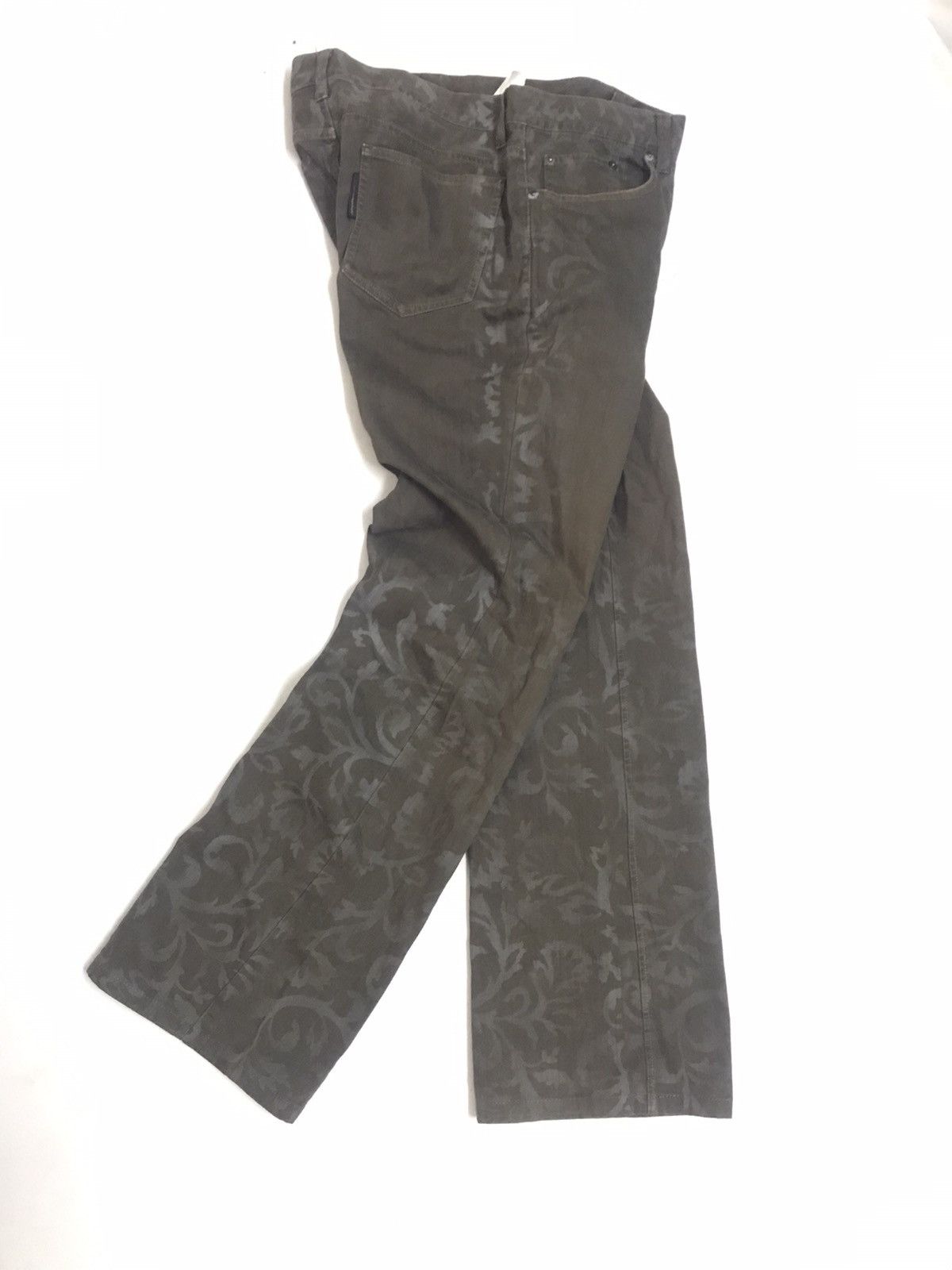 Japanese Brand CUSTOM CULTURE FLARE FLORAL JEANS Size US 31 - 11 Thumbnail