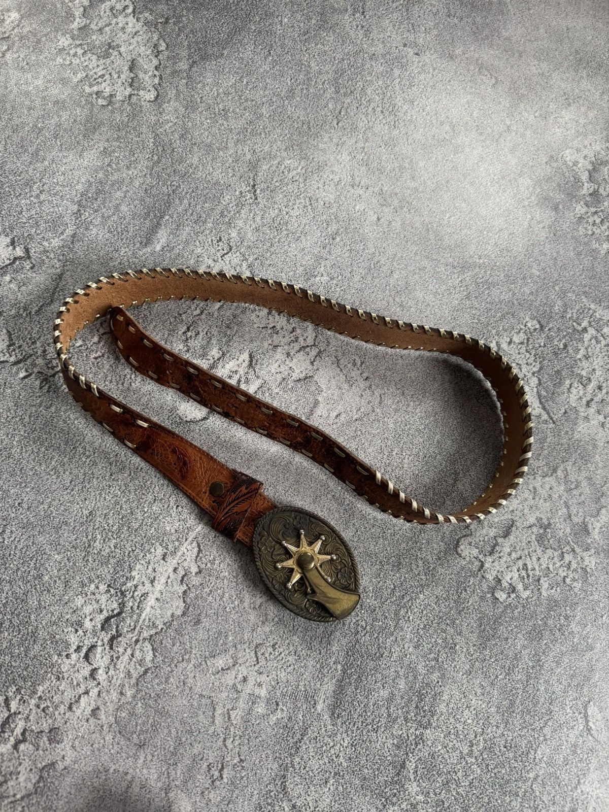 Cowboy Equipment 90s Belt vintage retro cowboy if six was nine L.G.B. Western Size ONE SIZE - 5 Thumbnail