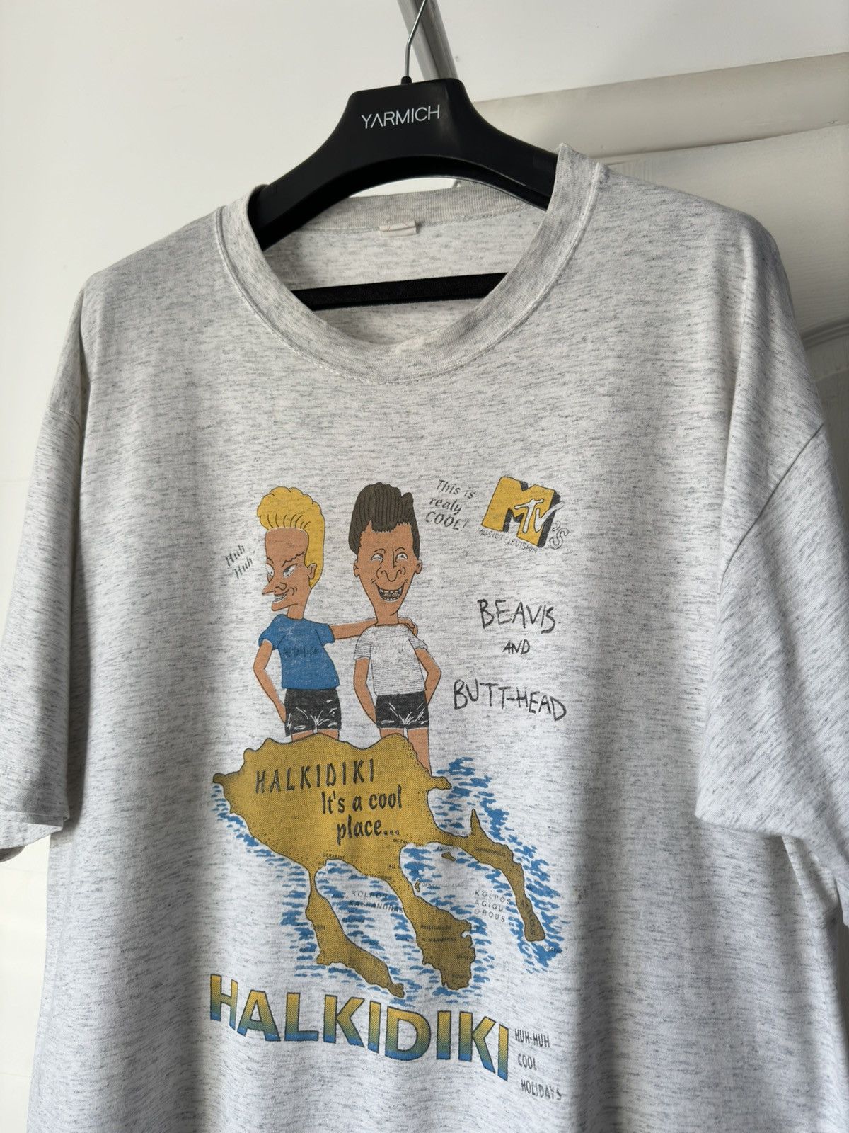 Band Tees × Vintage Vintage 90s Beavis And Butthead Halkidiki Graphic Tee Size US XL / EU 56 / 4 - 3 Thumbnail