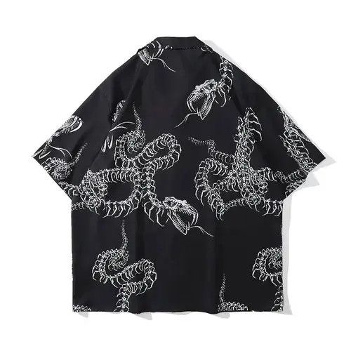 Japanese Brand Skeleton Dragon Shirt Size US M / EU 48-50 / 2 - 2 Thumbnail