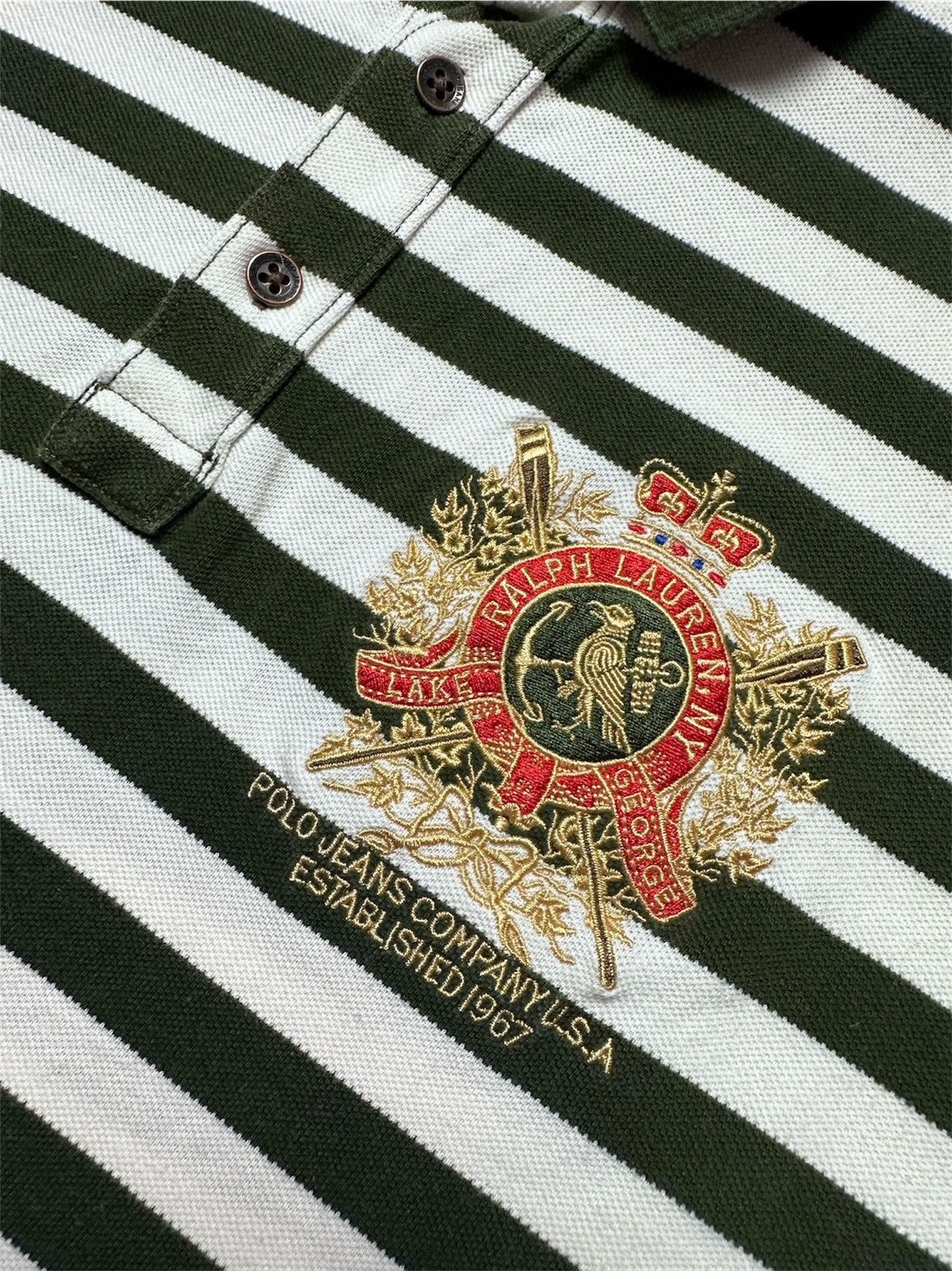 Polo Ralph Lauren × Vintage Polo Ralph Lauren vintage stripped logo rare Size L Size US L / EU 52-54 / 3 - 3 Thumbnail