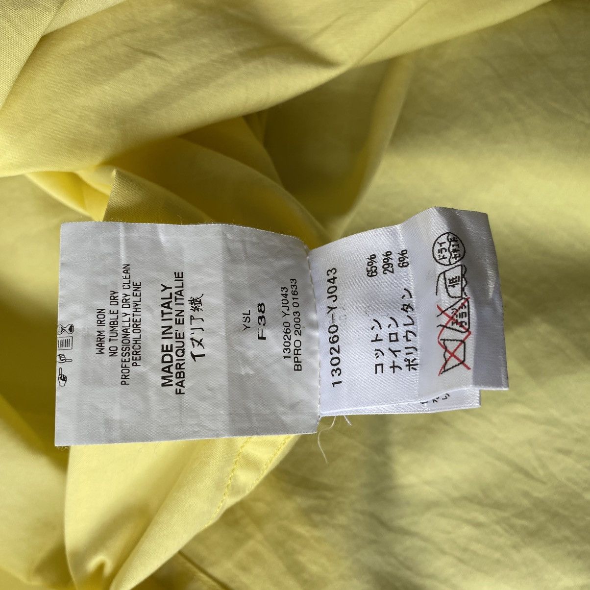 Yves Saint Laurent Yves Saint Laurent Yellow Sleeveless Tie-Front Blouse Size S / US 4 / IT 40 - 17 Thumbnail