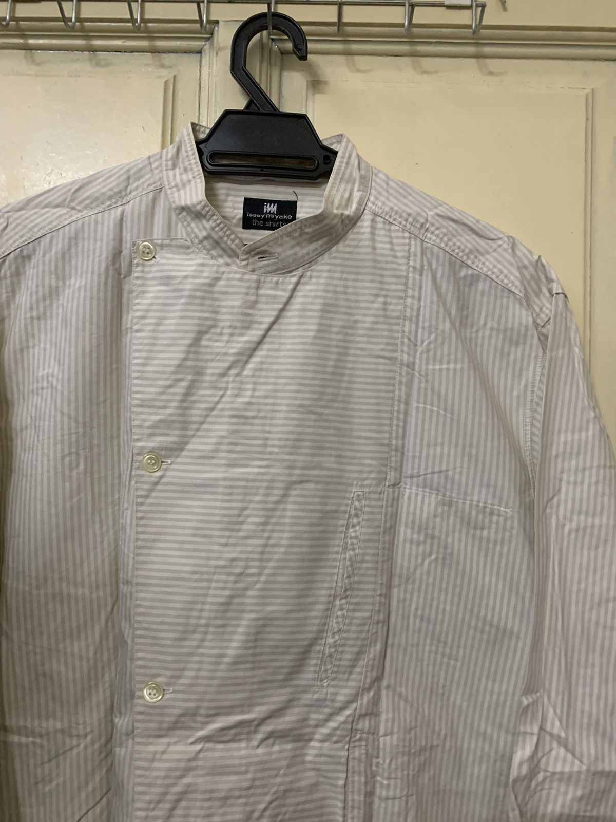 Issey Miyake 💥Final💥Vintage Issey Miyake Stripe Shirt Buttom Size US L / EU 52-54 / 3 - 4 Thumbnail