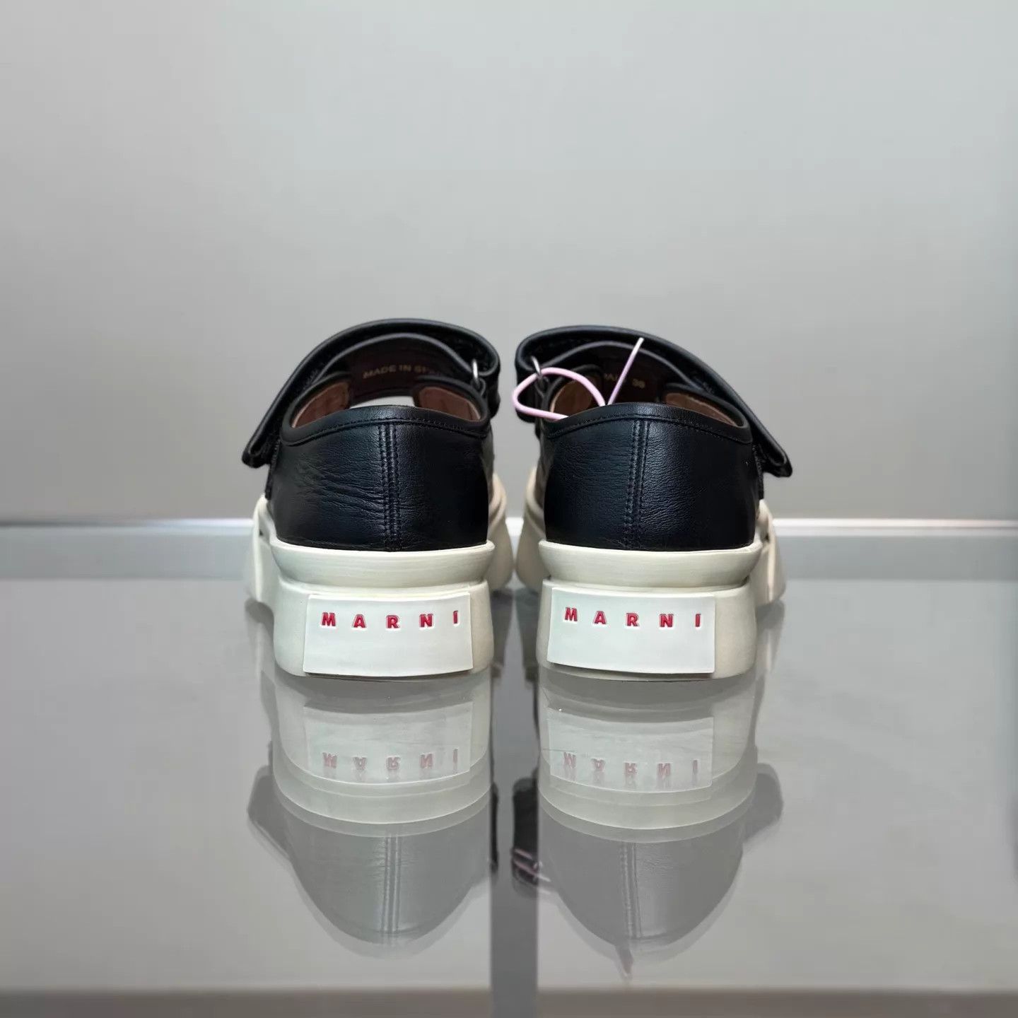 Marni MARNI PABLO NAPPA Velcro Mary Janes EUR 36 Size US 5.5 / IT 35.5 - 3 Thumbnail