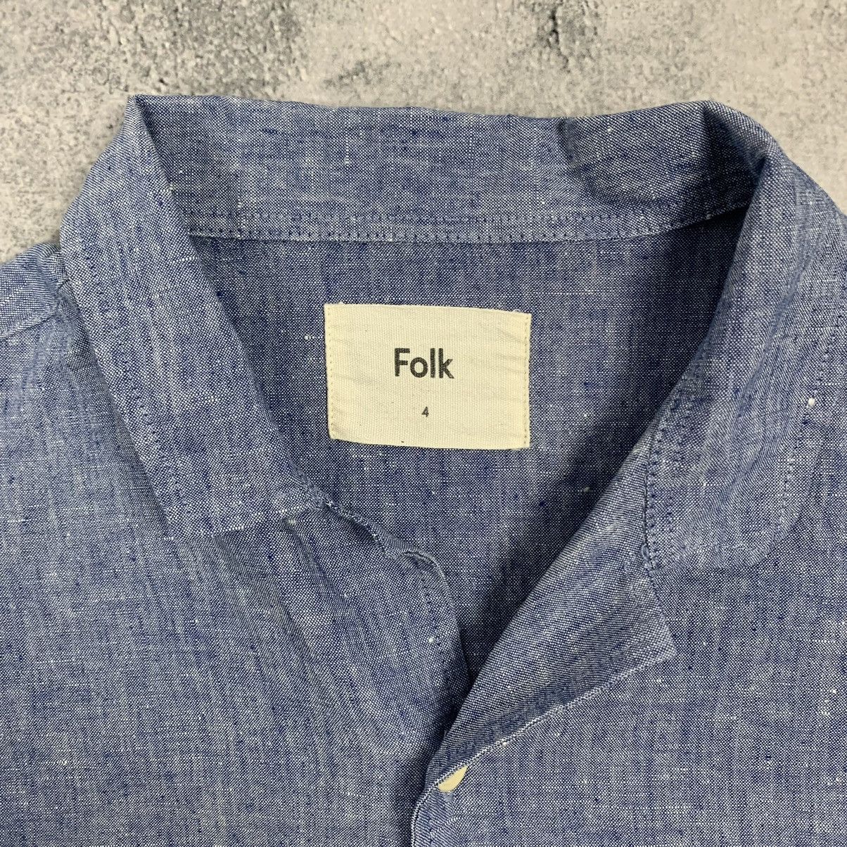 Folk Folk Linen Cotton Shirt Buttons Ups Short Sleeve Men’s Sz 4 Size US M / EU 48-50 / 2 - 5 Thumbnail