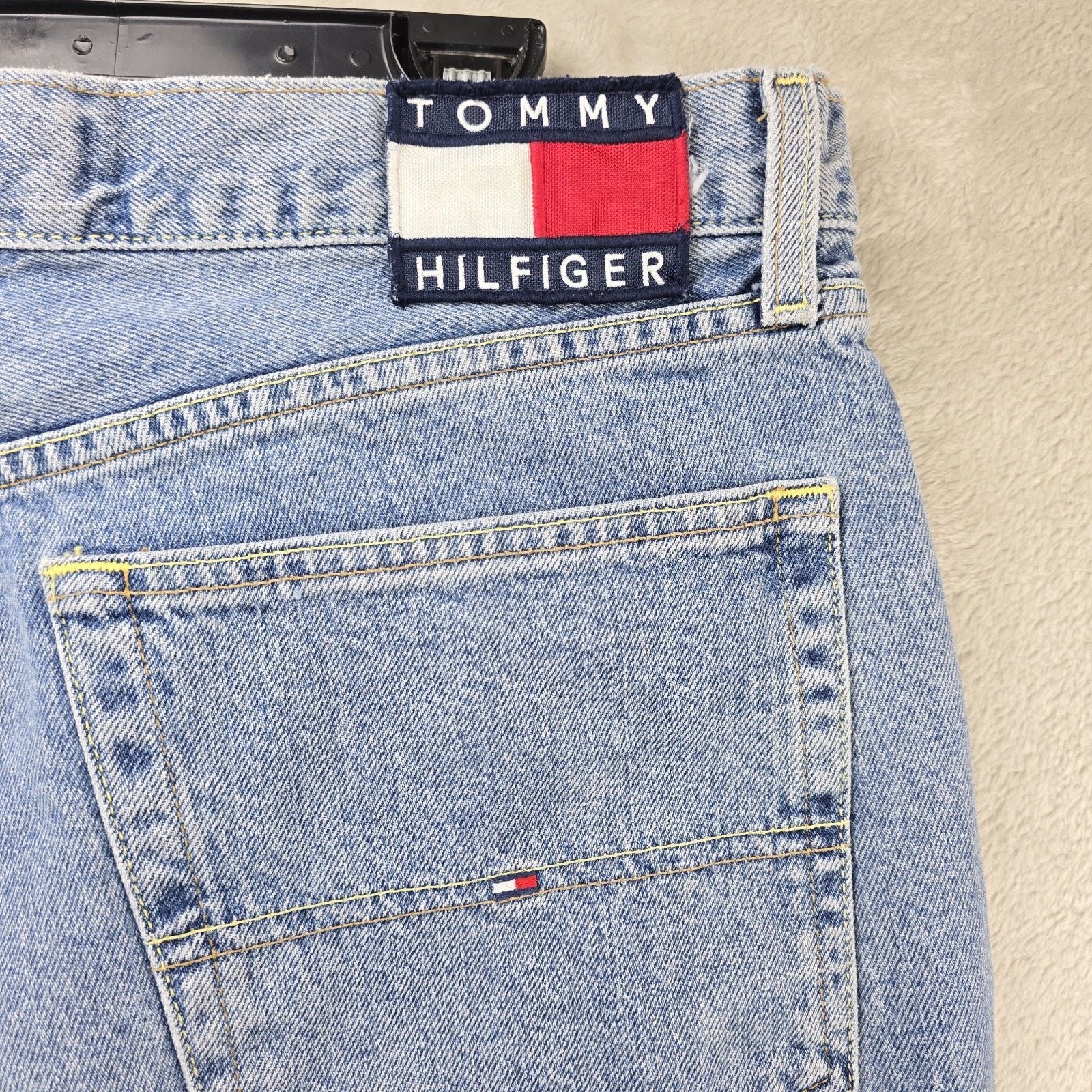 Tommy Hilfiger Vintage Tommy Hilfiger Big Flag Denim Jeans 38x30 90s Baggy Size US 38 / EU 54 - 10 Thumbnail