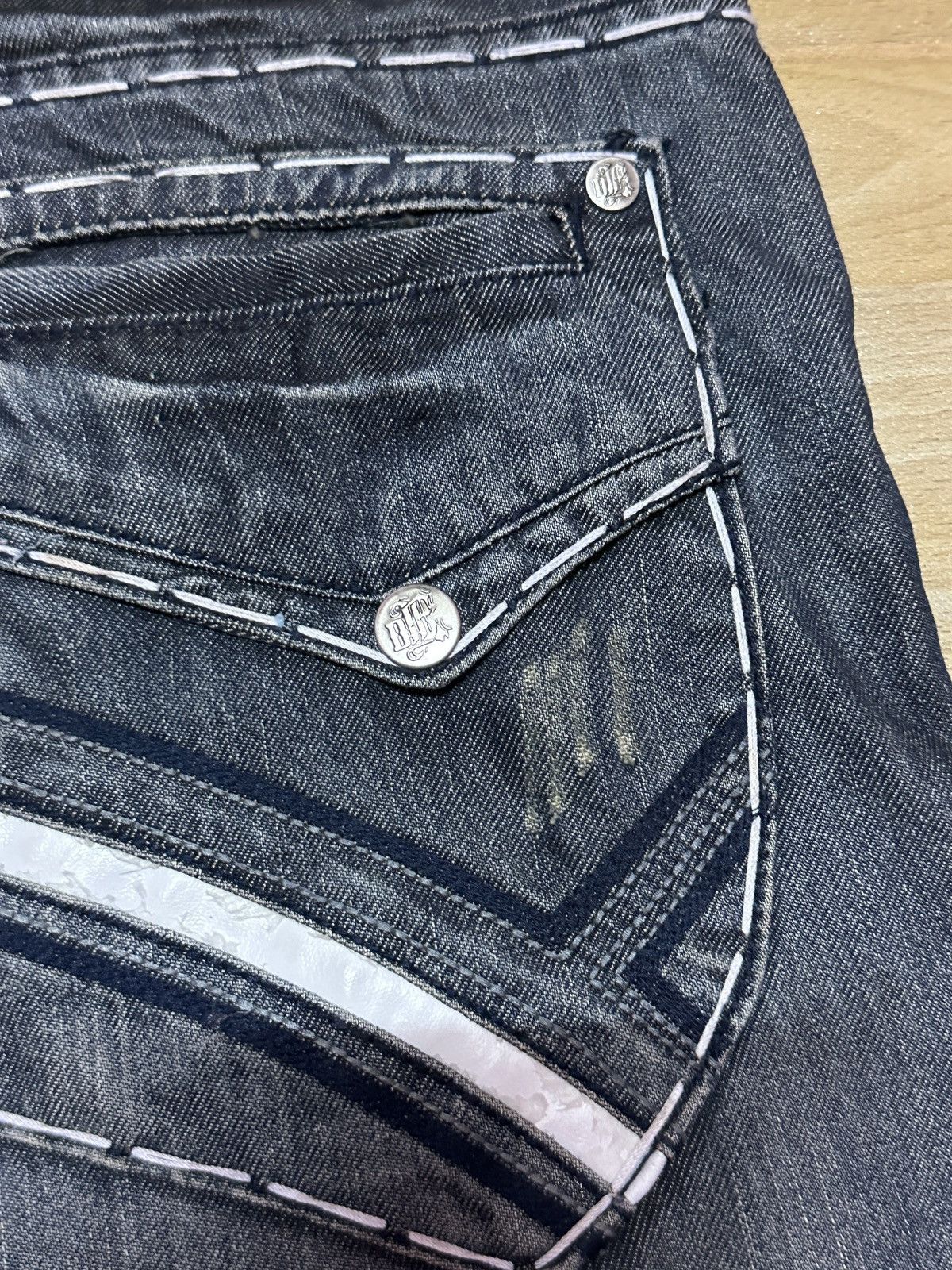 Other Rare🔥Distressed Buckle Division Bootcut Denim Size US 38 / EU 54 - 21 Thumbnail