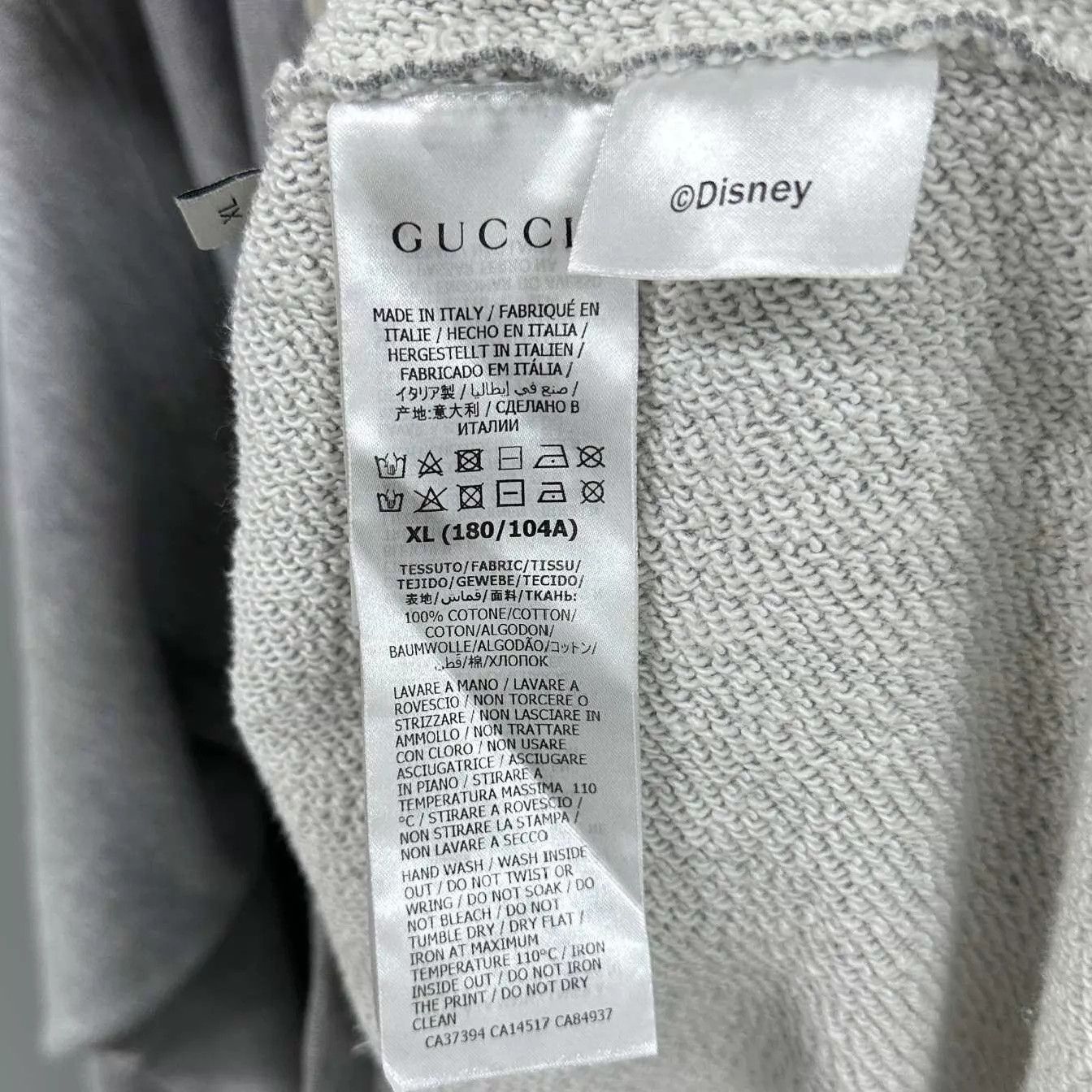 Gucci GUCCI x Disney Mickey Gray Hoodie XL Size US XL / EU 56 / 4 - 4 Thumbnail
