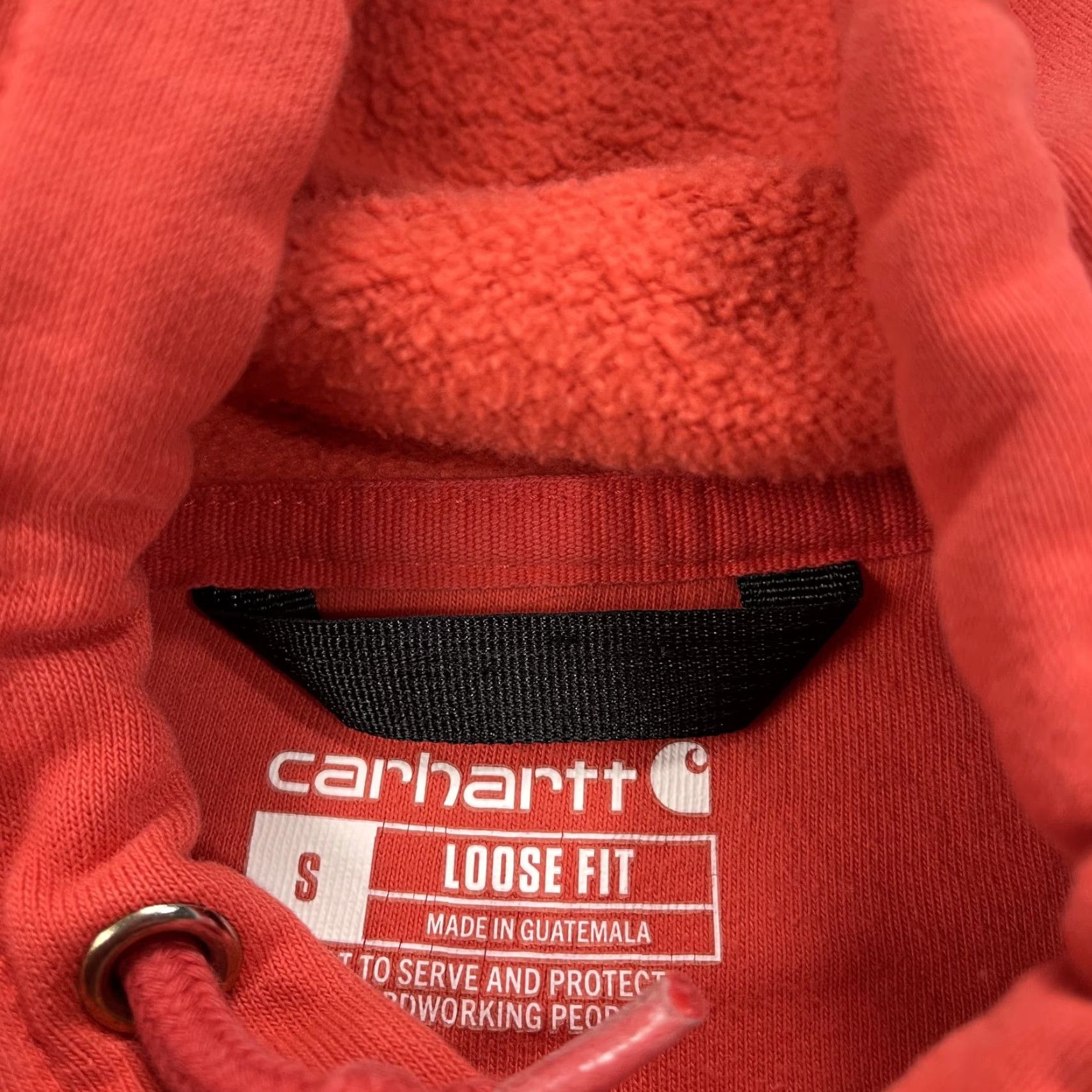 Carhartt Carhartt Hoodie Mens Small Orange Pink Loose Midweight Sweatshirt Workwear K288 Size US S / EU 44-46 / 1 - 5 Thumbnail